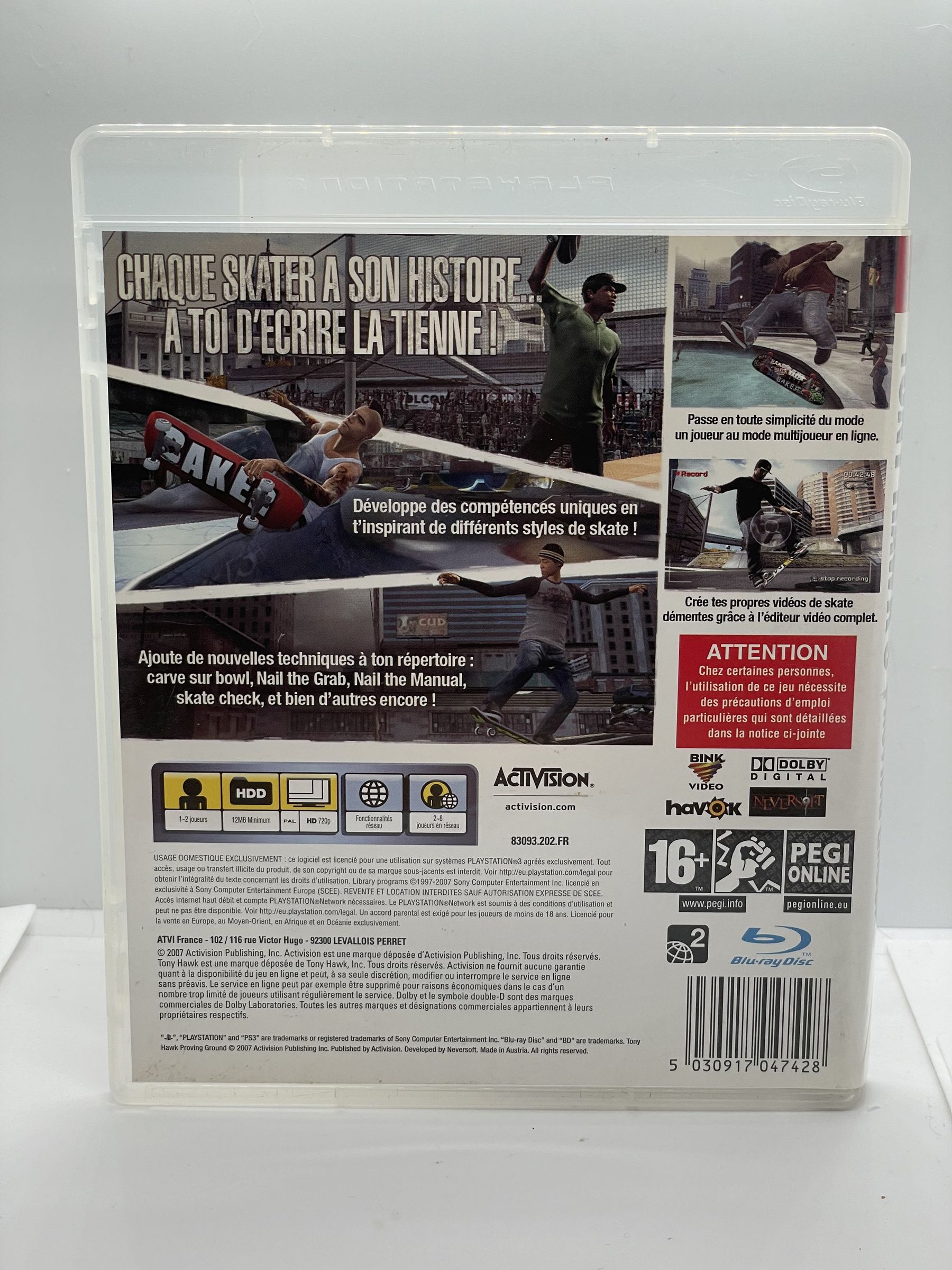 Tony Hawk's Proving Ground PS3