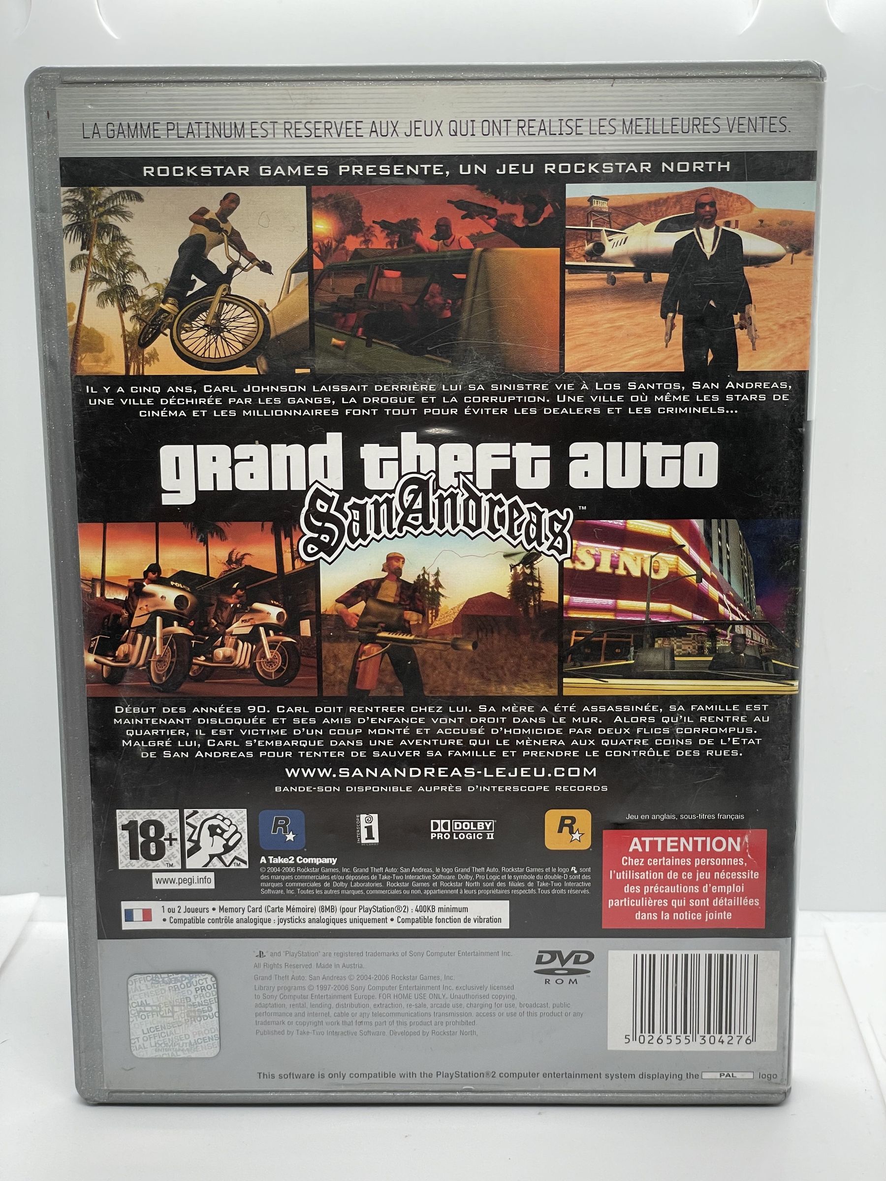 Grand Theft Auto San Andreas PS2