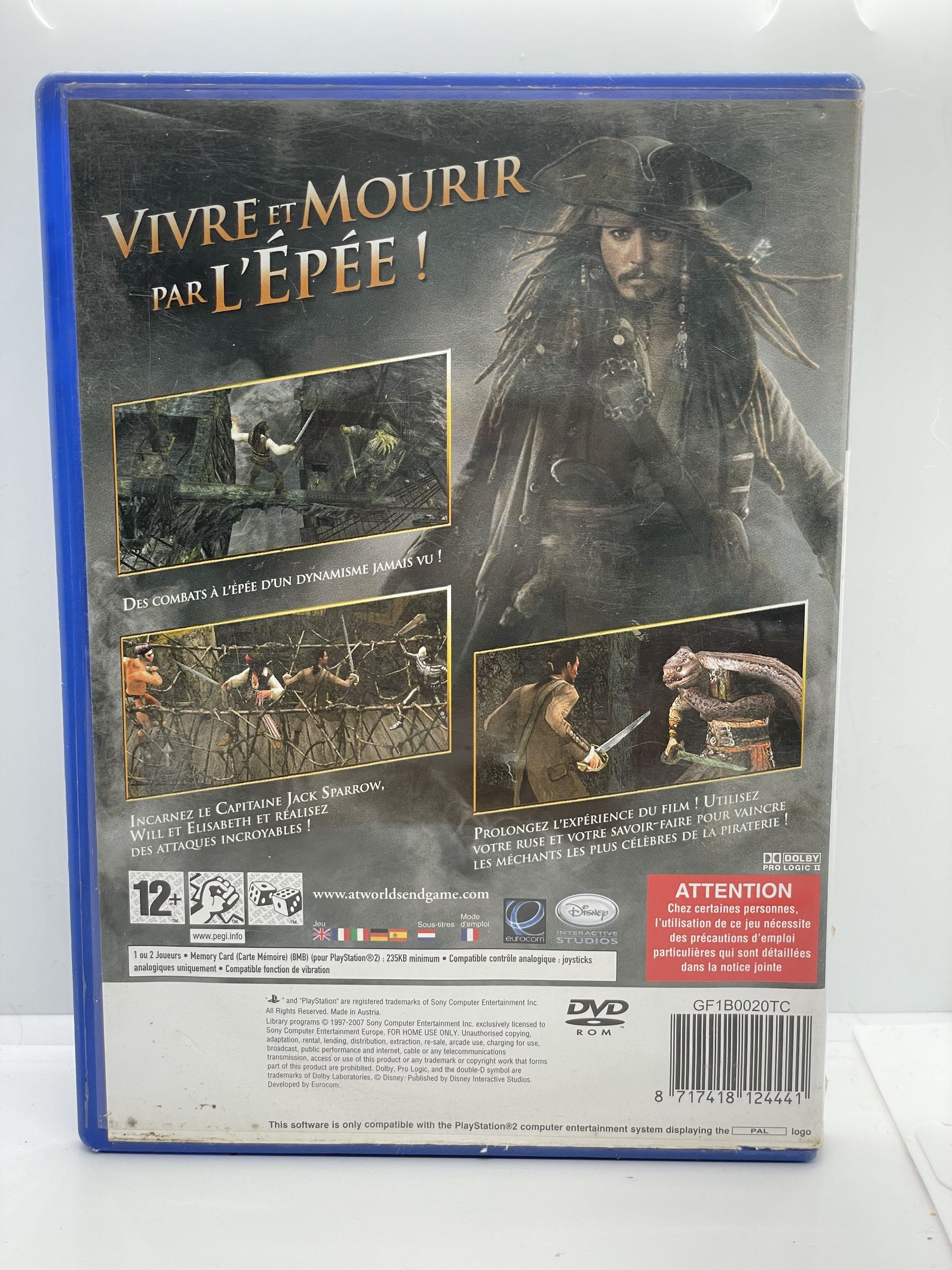 Pirates of the Caribbean At World's End PS2