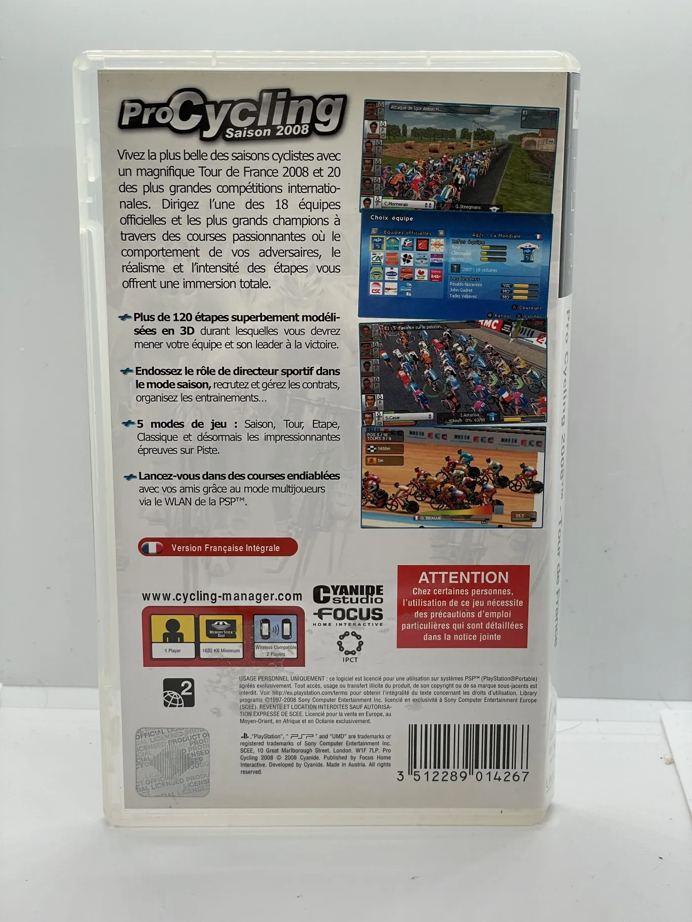 PlayStation Portable - PSP★PRO CYCLING SEASON 2008 海外版 EU版 Pro Cycling: Season 2008 (2008) - MobyGames
