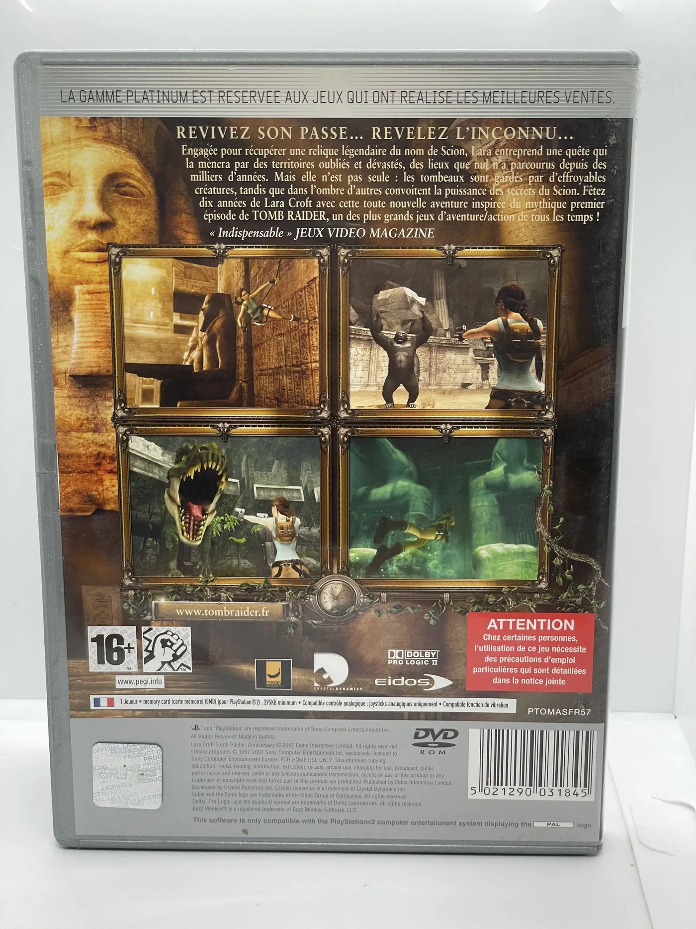 Tomb Raider Anniversary Édition Collector PS2 - PAL FR - Complet