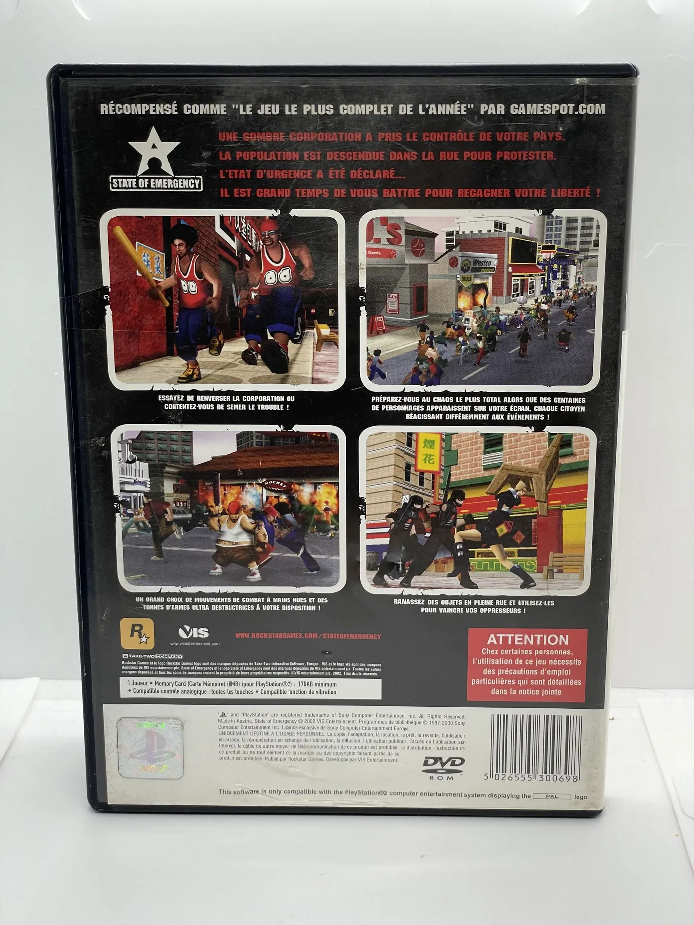 State of Emergency (PS2) au meilleur prix sur