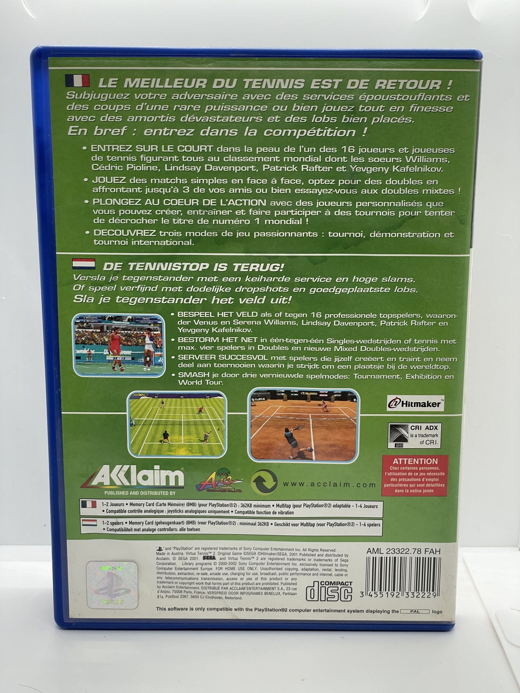 Virtua Tennis 2 PS2