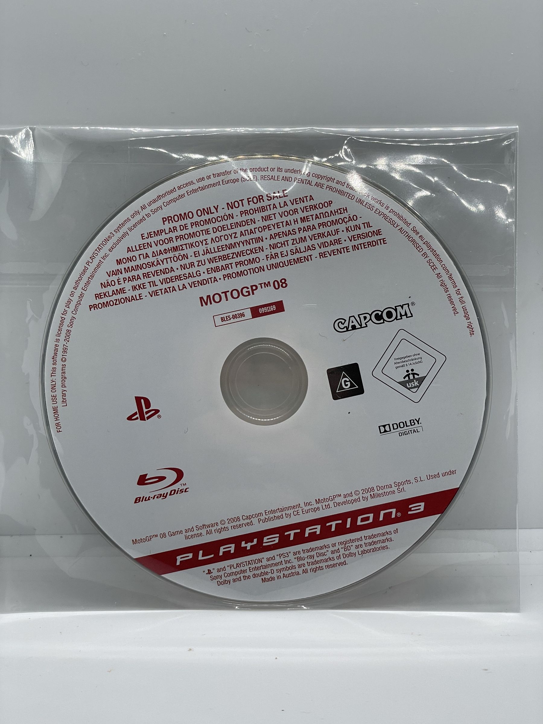 MotoGP 08 PS3 (PROMO CD)