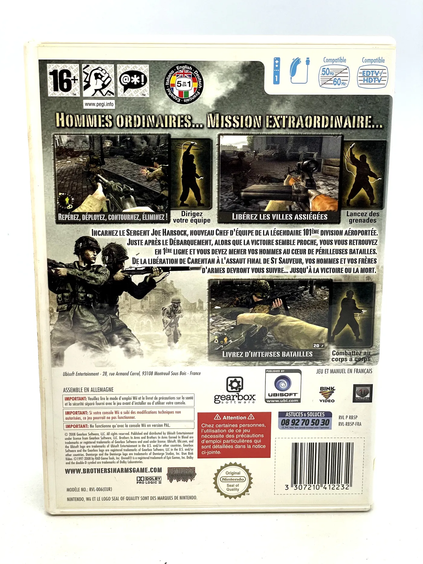 Brothers in Arms Earned in Blood Nintendo Wii