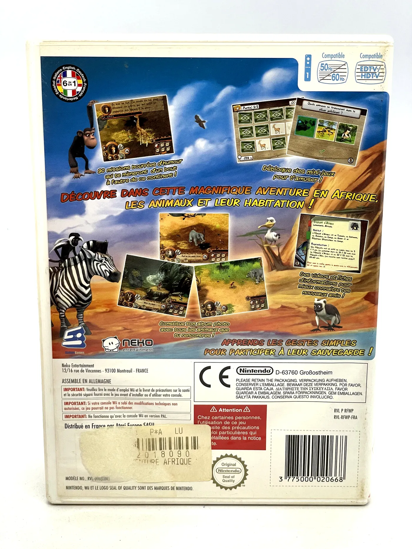 Safari Adventures Africa Nintendo Wii
