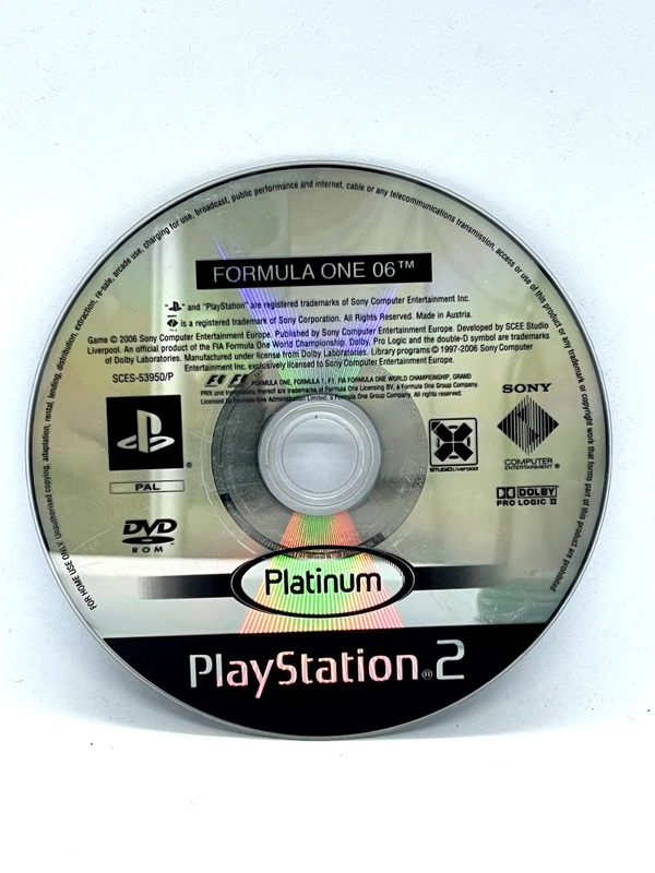 Formula One 06 Coleção  6 Dvds  Ps2 Formula 1 Patch Pague 5  Jm