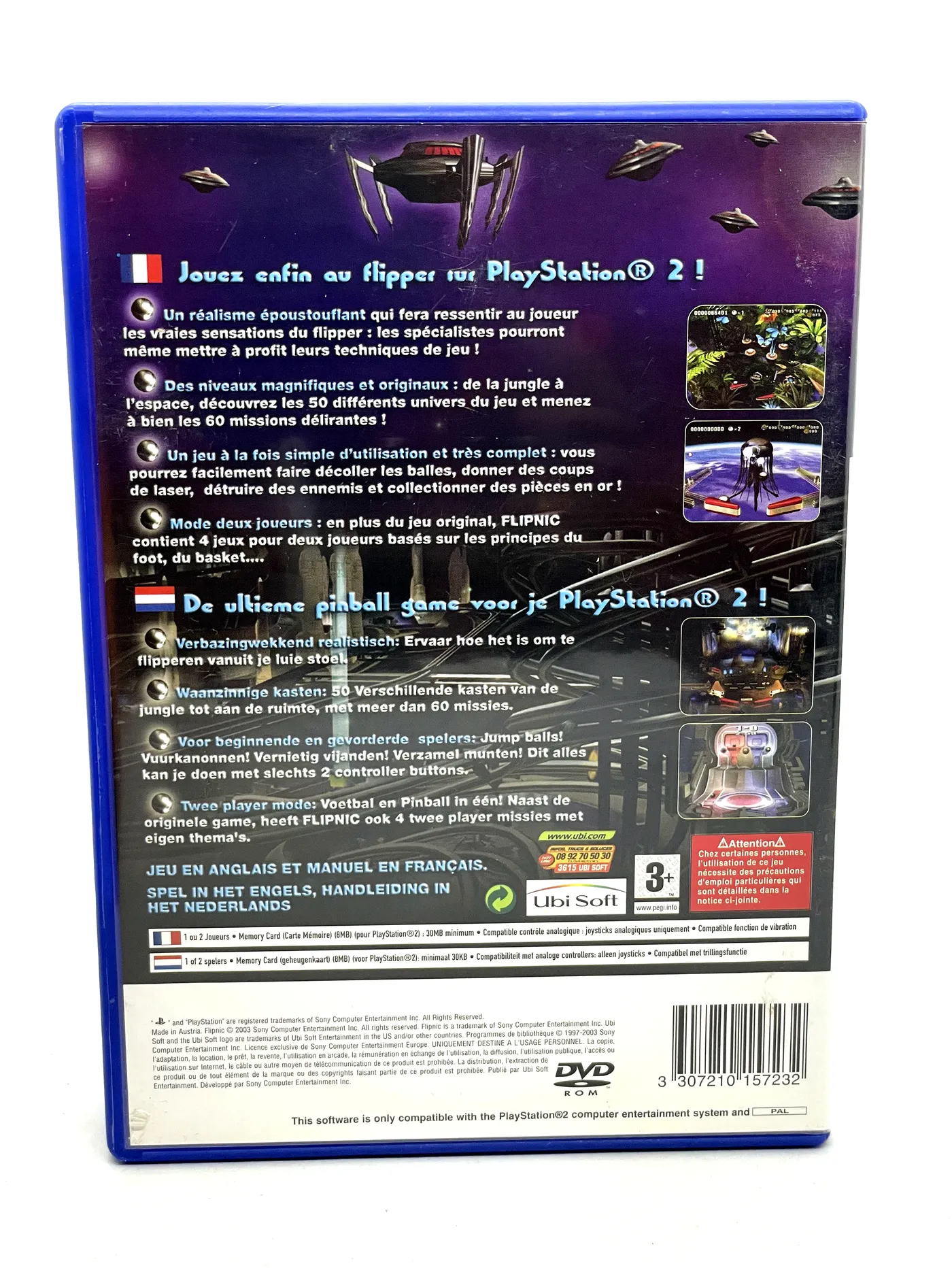 Jeu Flipnic Sur Sony PlayStation 2 (PS2) – PAL – Boîte Sans Notice – Floto Games