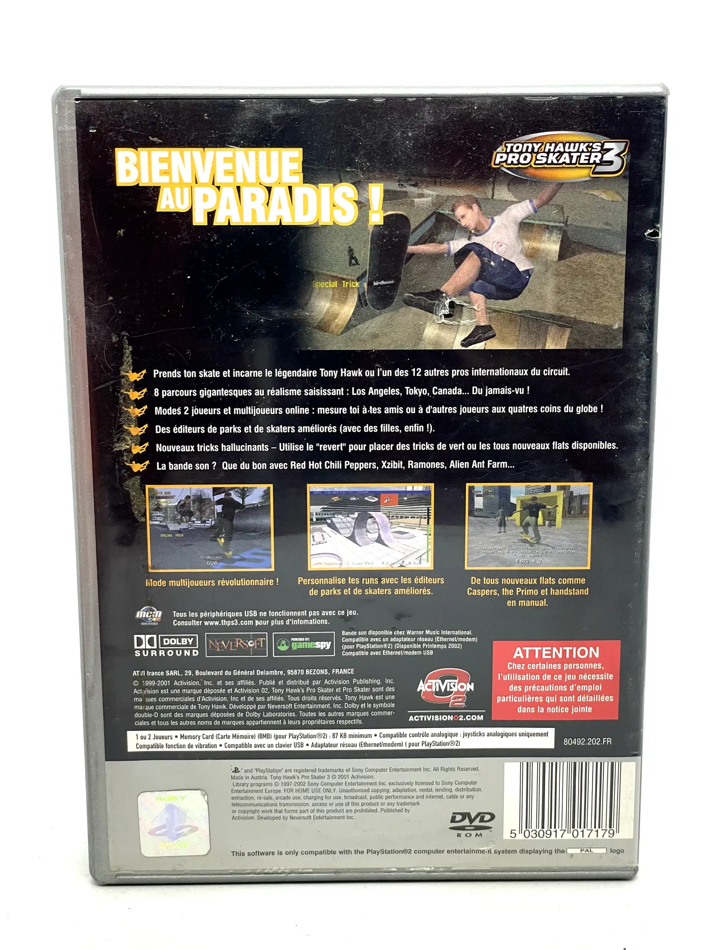Tony Hawk's Pro Skater 3 PS2 (FR)