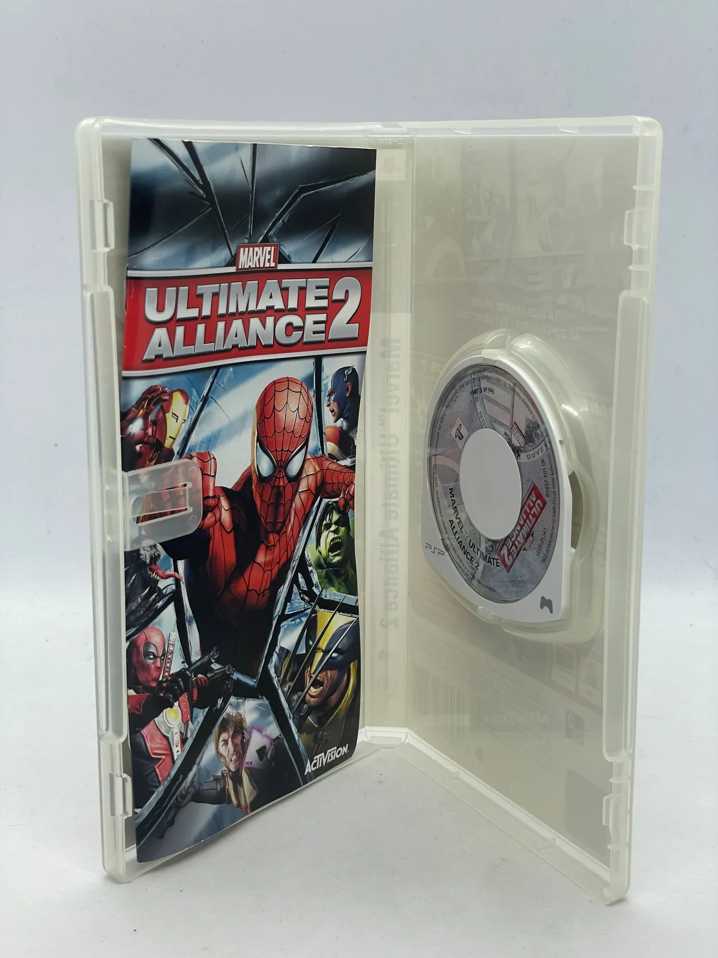 Jeu PSP Marvel Ultimate Alliance 2 - Bon état, Version Française