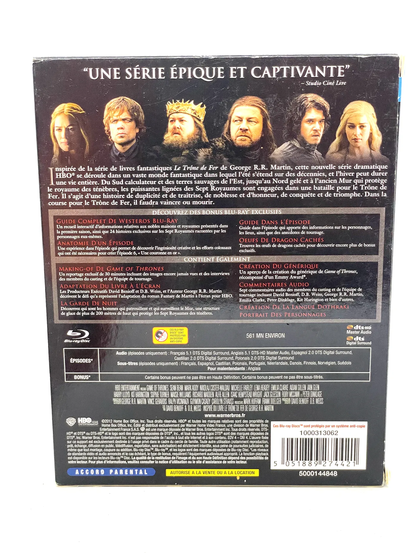 Game of Thrones Season 1 Blu-Ray