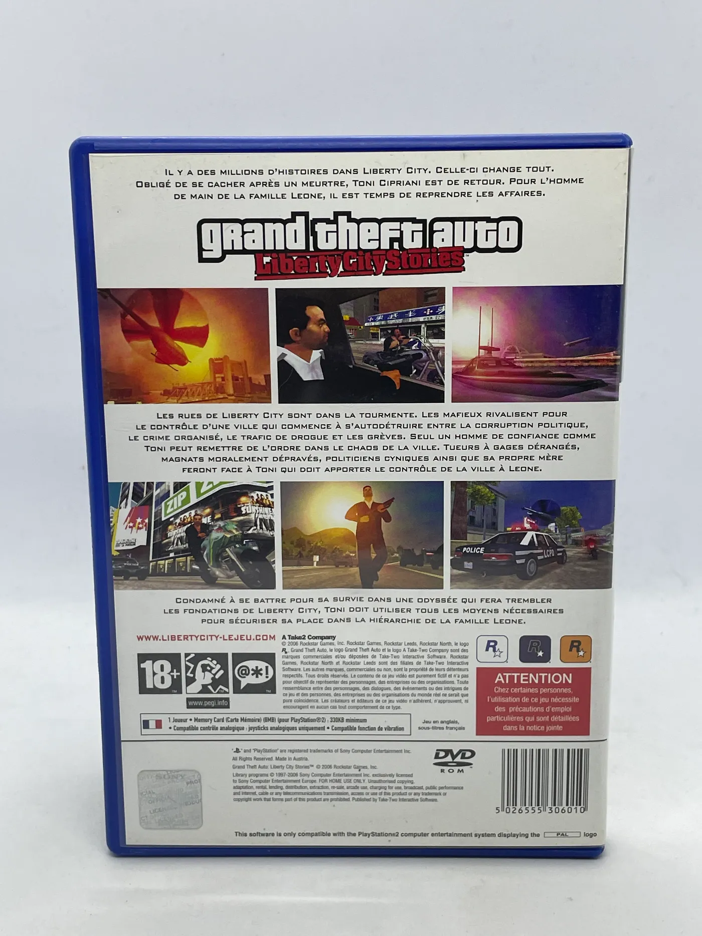 Grand Theft Auto Liberty City Stories PS2 + mapa