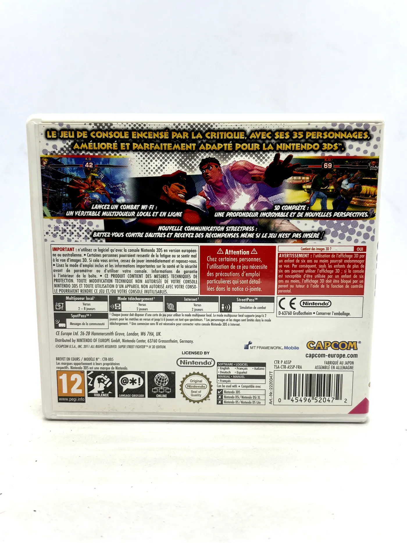 Super Street Fighter IV 3D Edition Nintendo 3DS