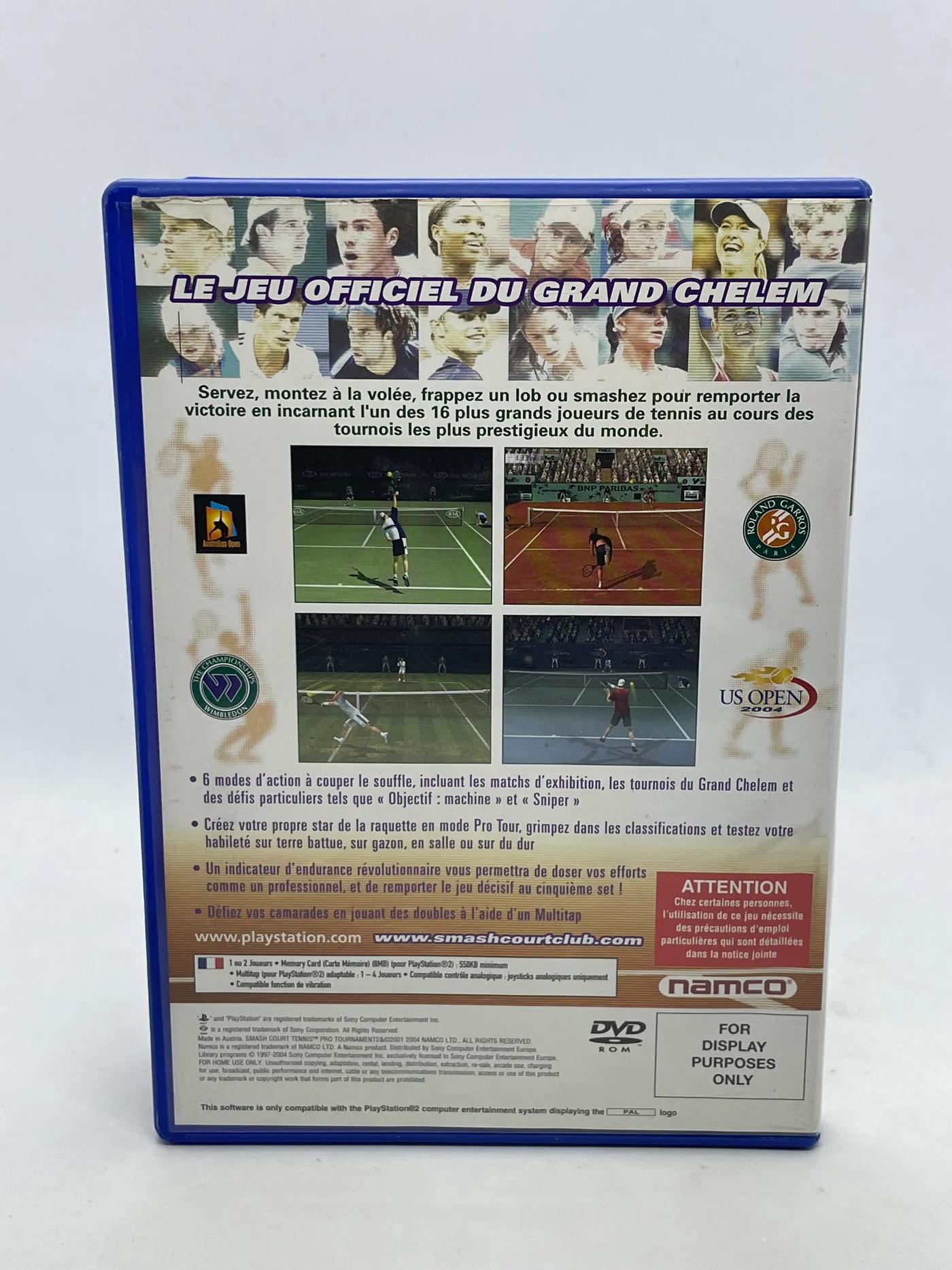 Jeux Ps2 Smash court tennis Pro tournament 2 Très bon état 2 autres jeux Ps2 visibles dans mes ventes - Jeux vidéo