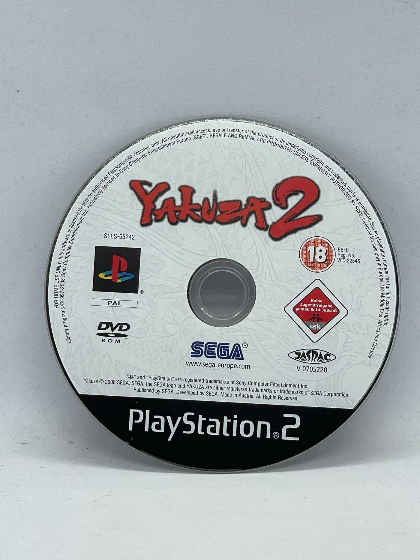 Yakuza 2 PS2 (sama gra)