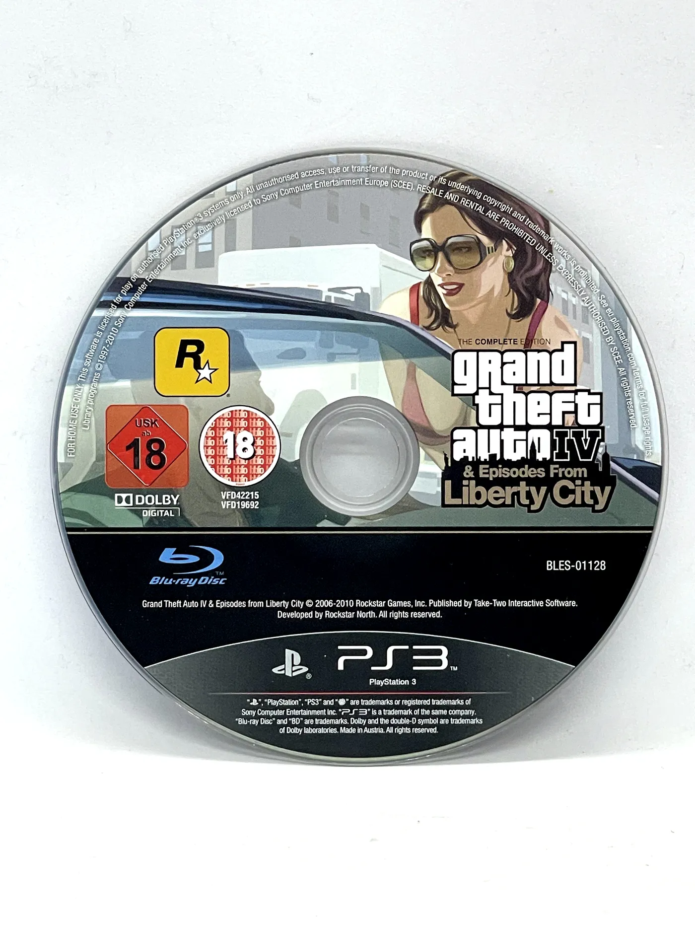 Grand Theft Auto IV \u0026 Episodes From Liberty City PS3 (game only) -  PlayStation 3 | Retrobroker, image size:1400x1867