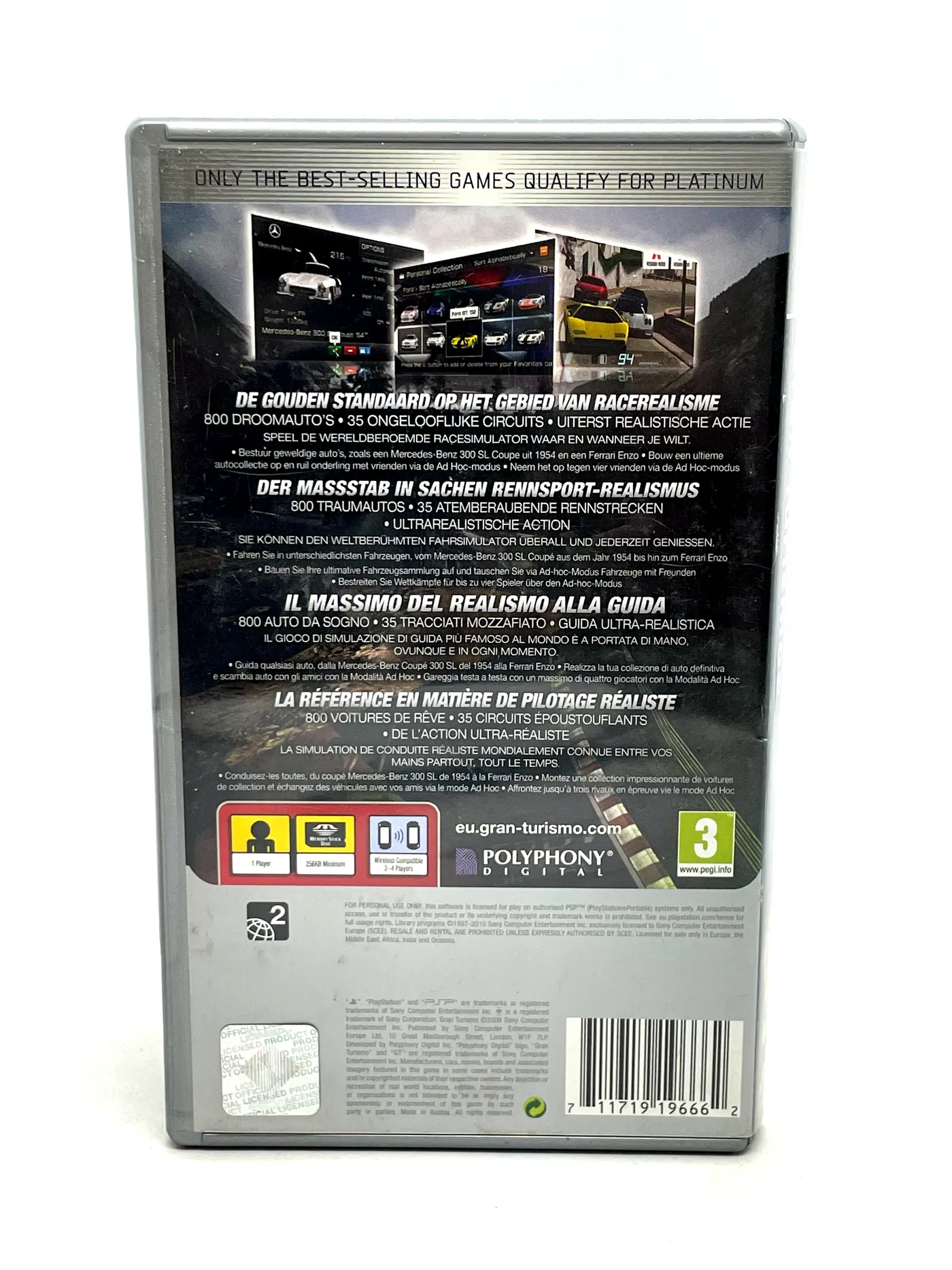 PSP 3000 Gran Turismo Racing Pack Limited Editiion Console Charger Box [BOX