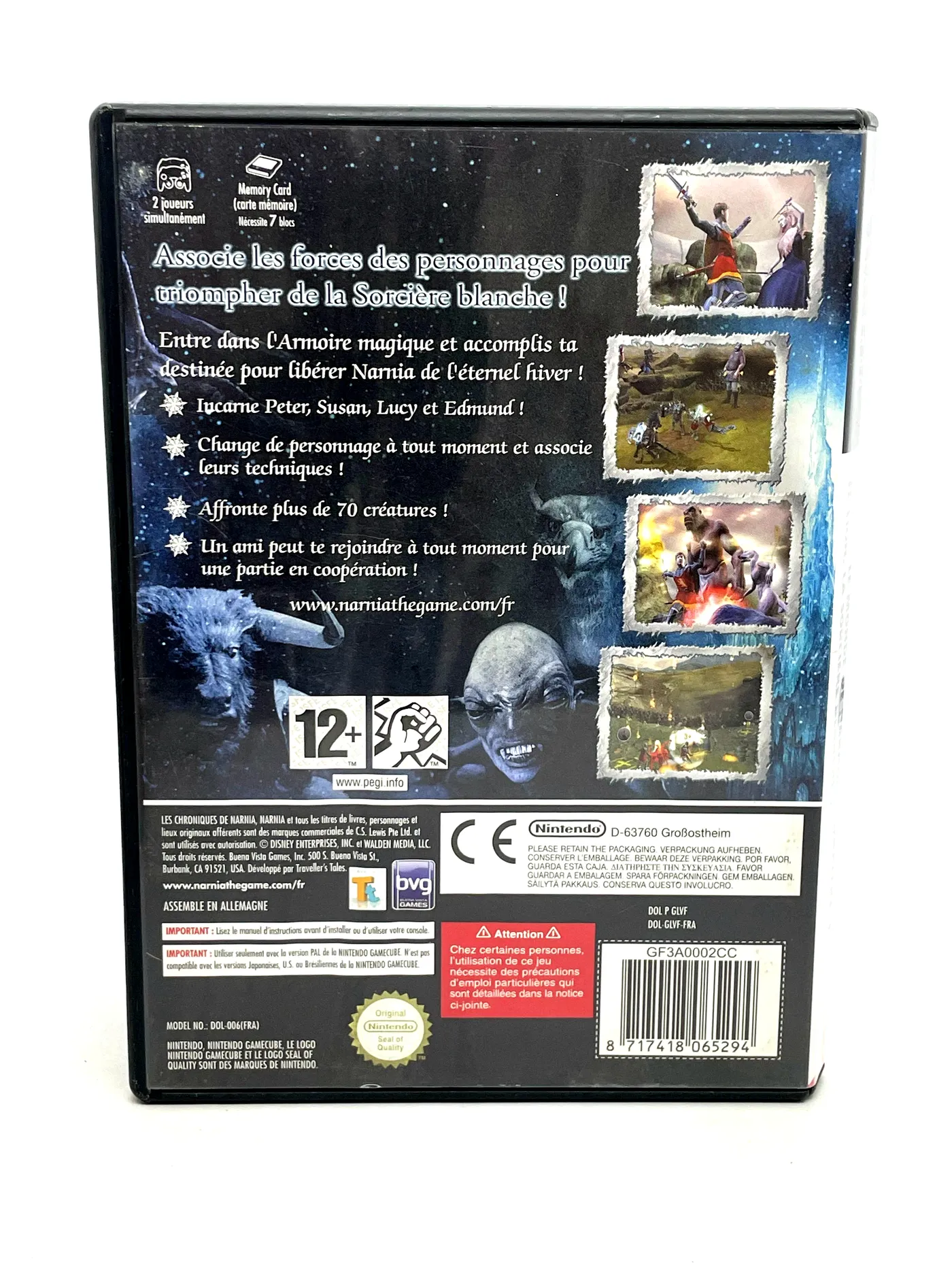 Chronicles of Narnia Chapter 1 Nintendo GameCube (FR)