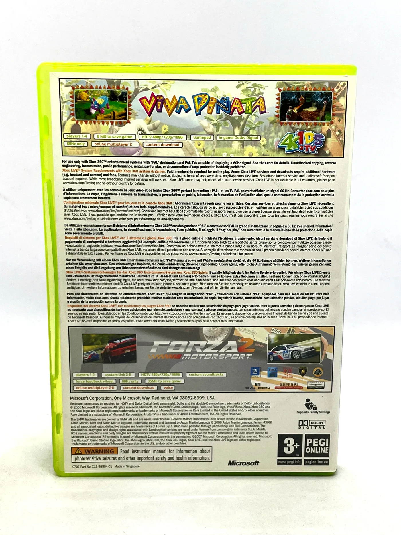 Viva Pinata + Forza Motorsport 2 Xbox 360