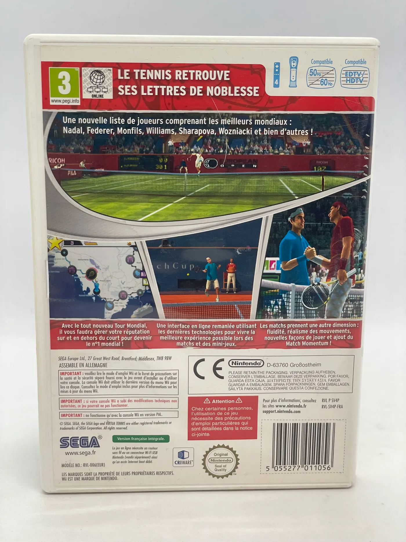 Virtua Tennis 4 Nintendo Wii