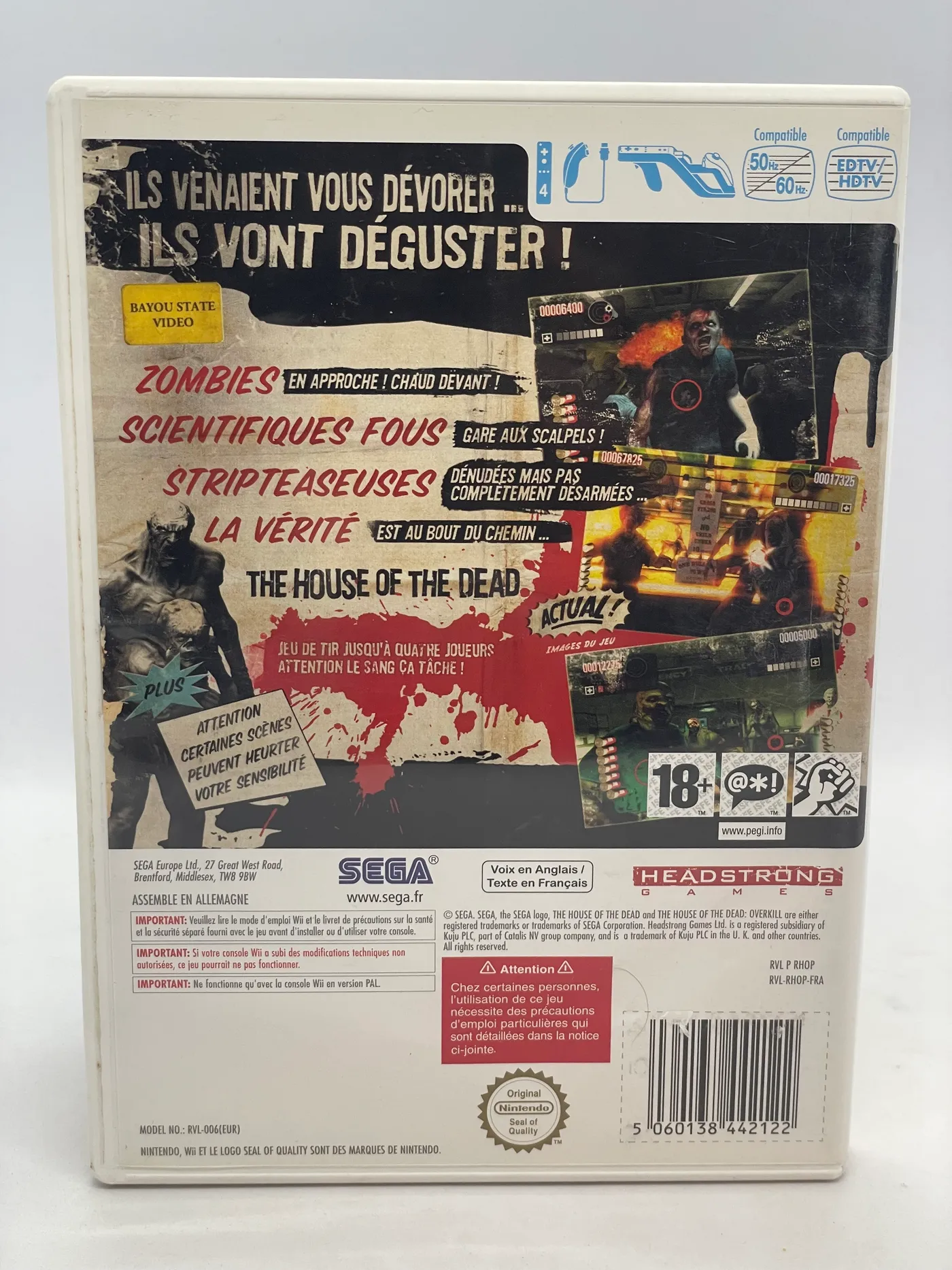 The House of the Dead Overkill Nintendo Wii