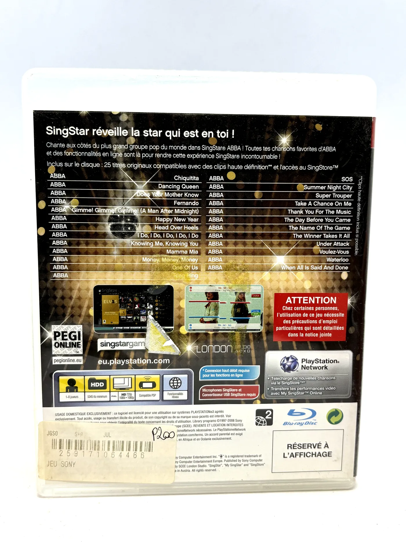 Singstar ABBA PS3 (Promo)