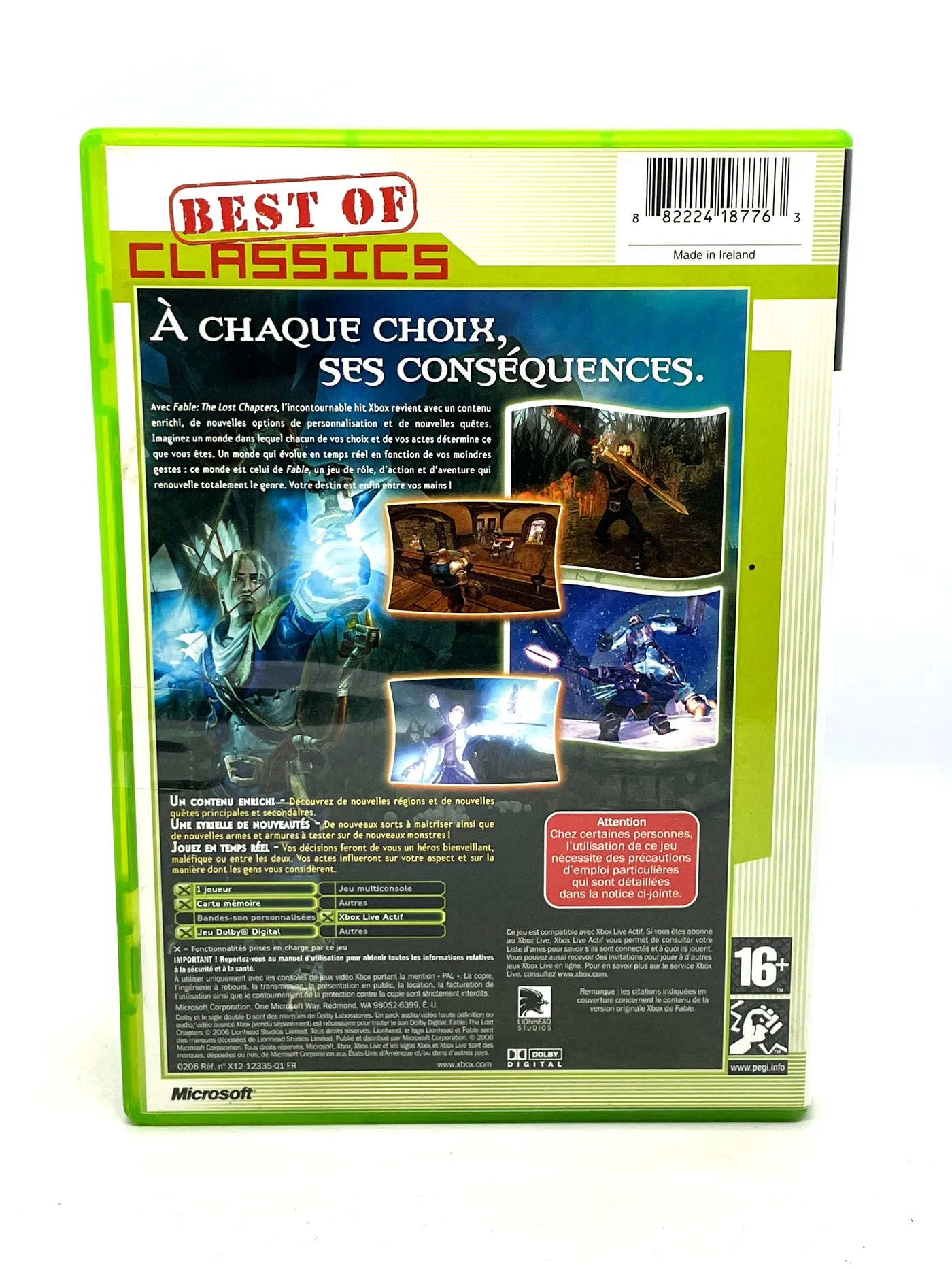 Fable The Lost Chapters Xbox (FR)