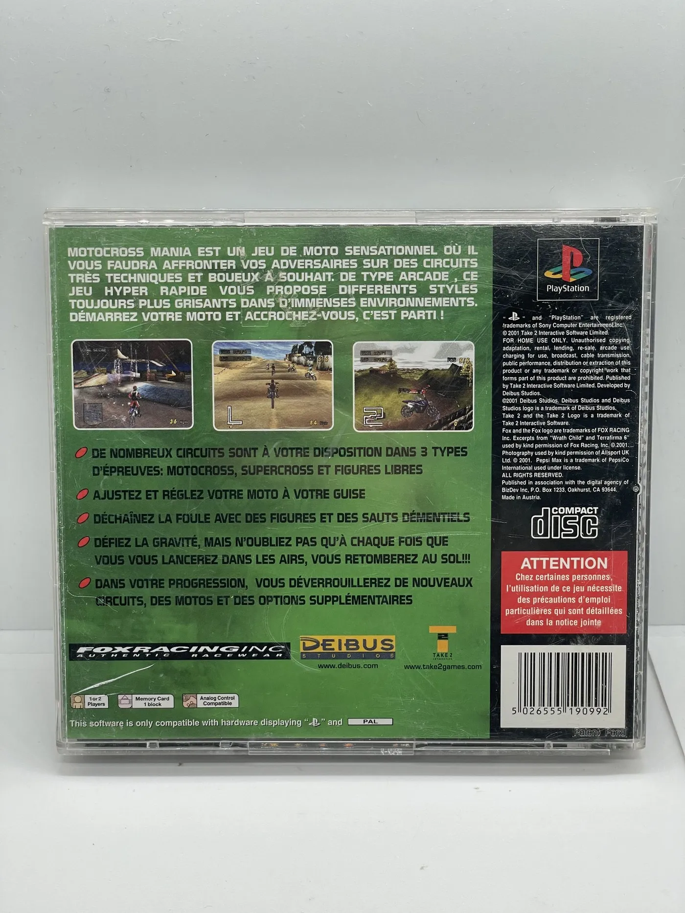 Playstation PS1 Moto Racer CD seul