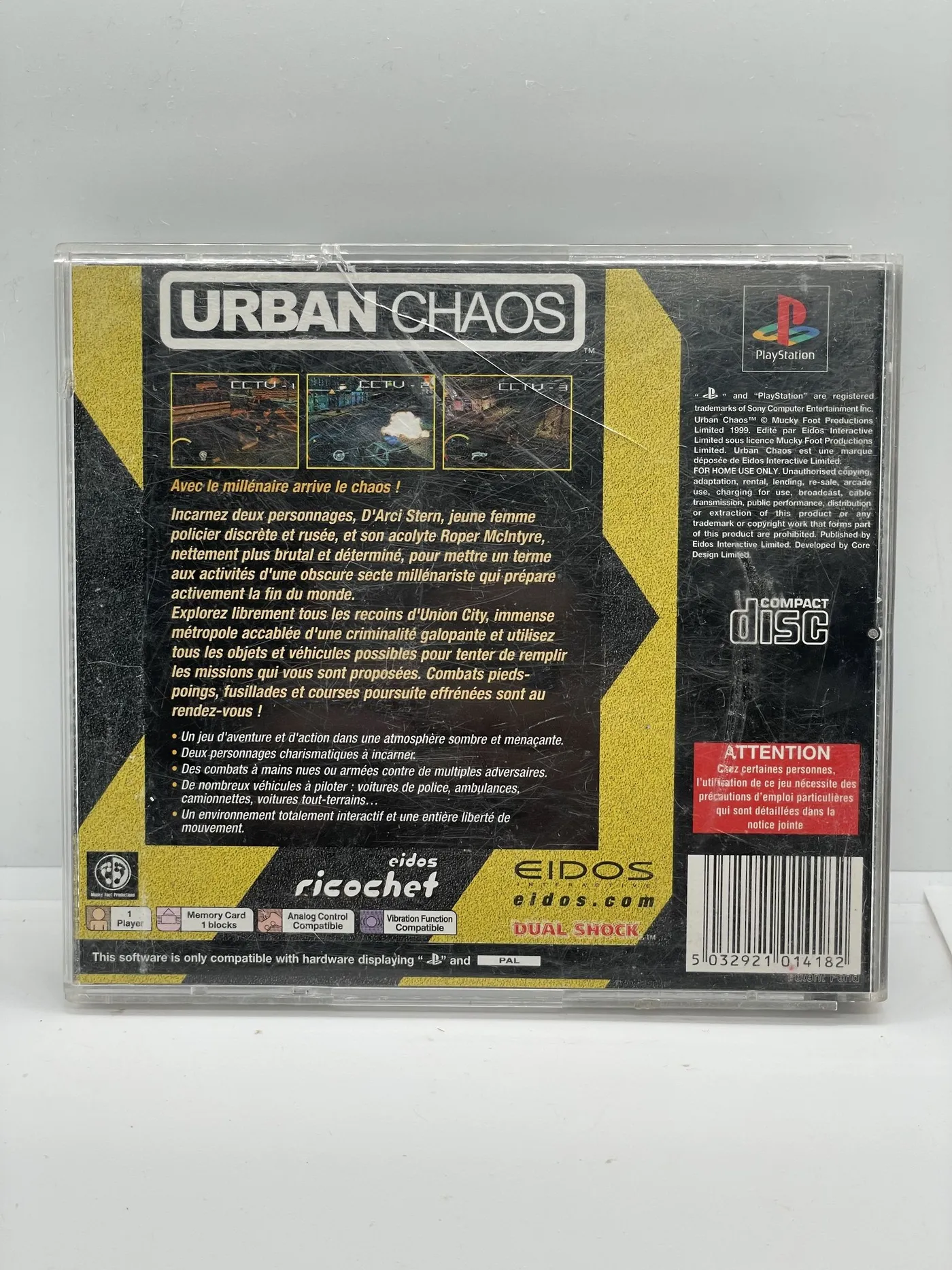 Urban Chaos PS1 PSX (FR) - PlayStation 1 | Retrobroker