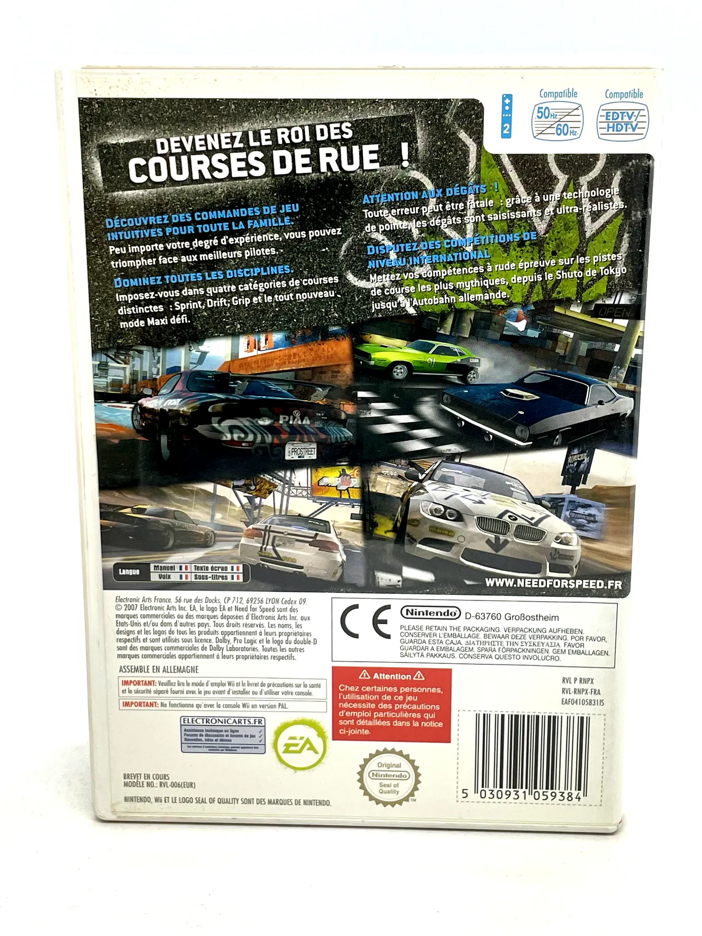 Need for Speed Prostreet Nintendo Wii (FR)
