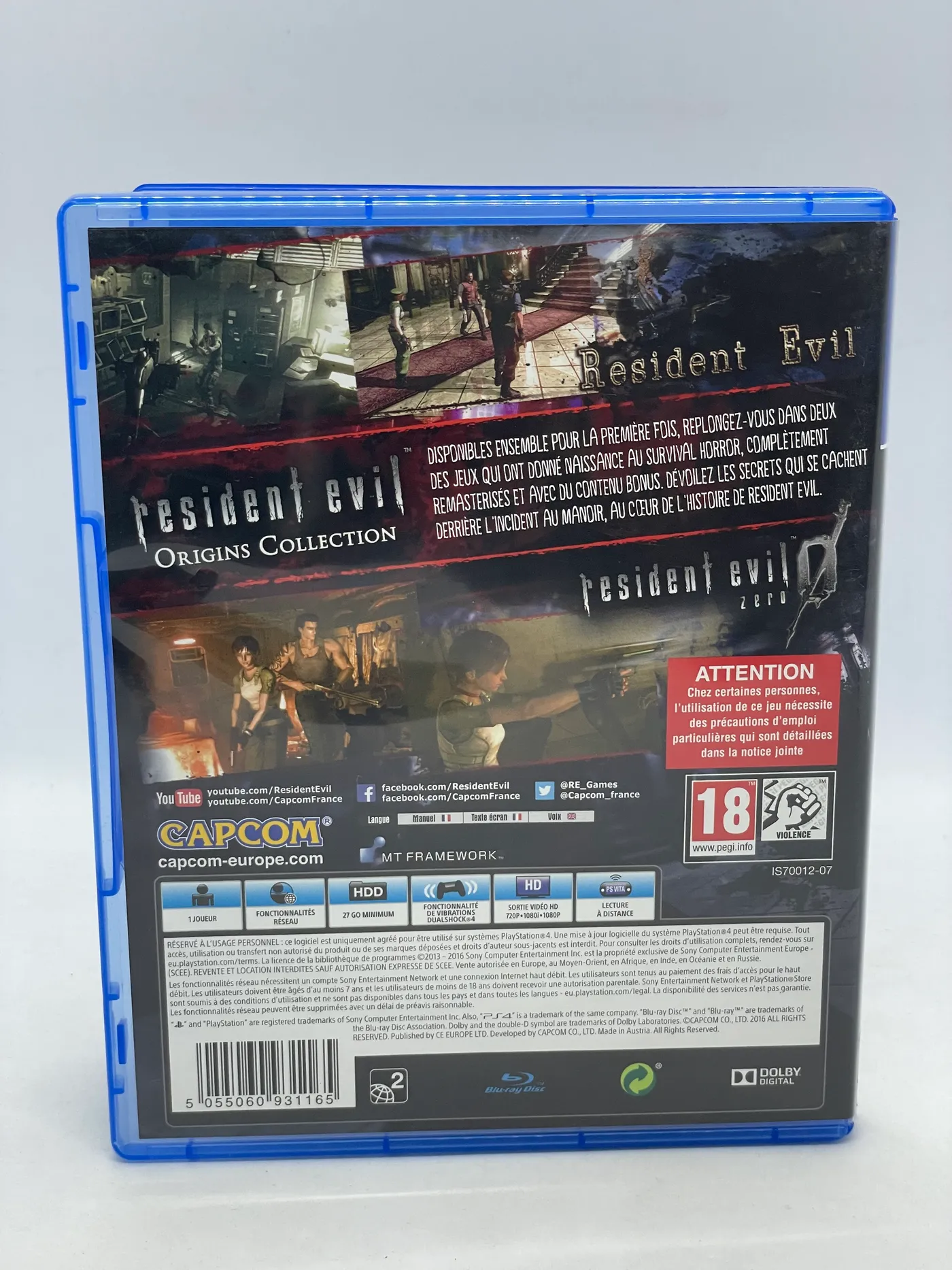 Resident Evil Origins Collection PS4