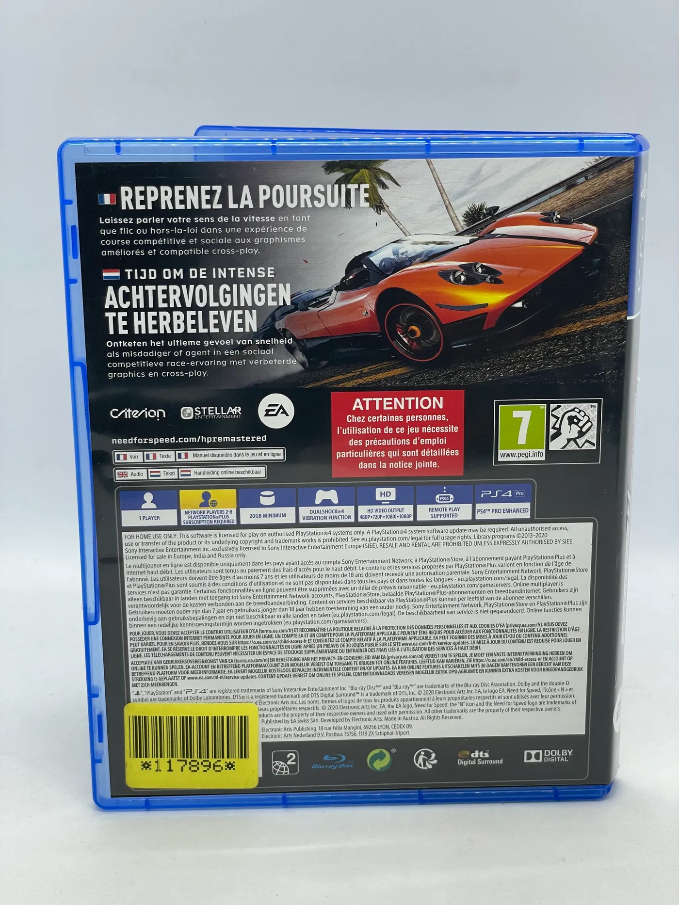 Need for Speed Hot Pursuit Remastered PS4