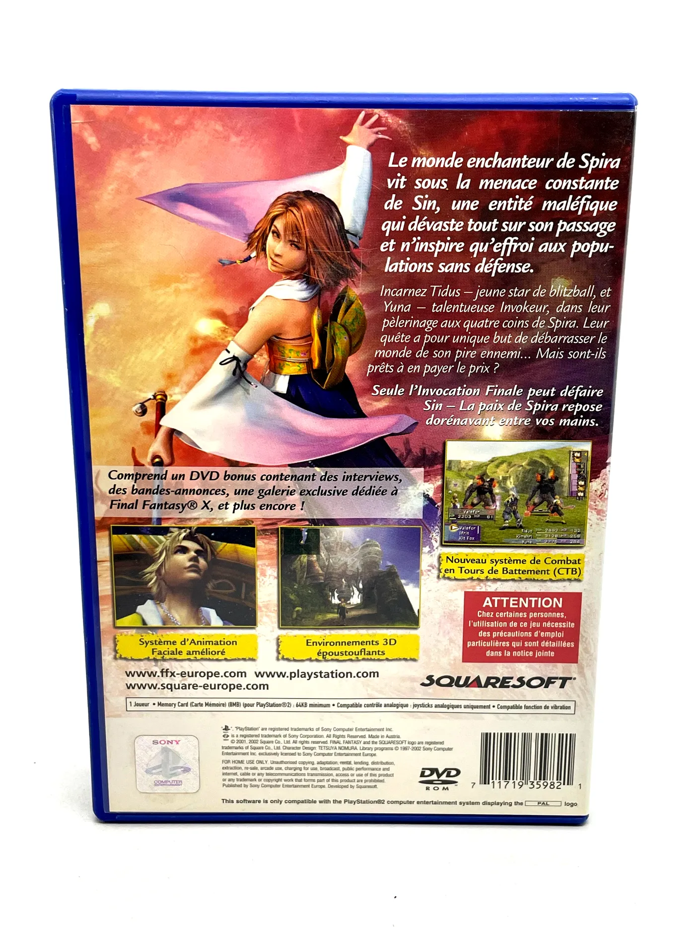 Final Fantasy X (2xDVD) PS2 (FR)