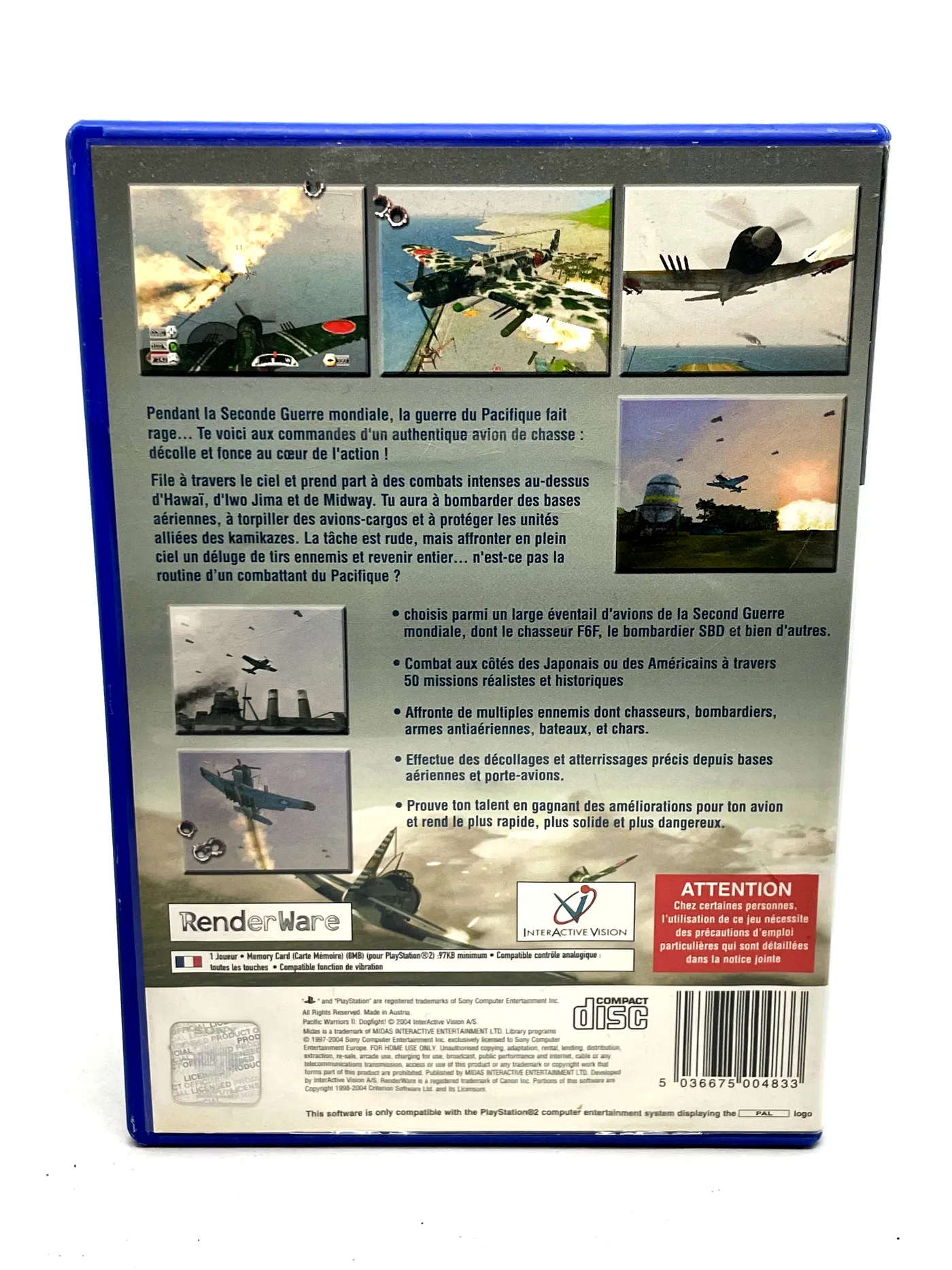 Pacific Warriors II Dogfight! PS2