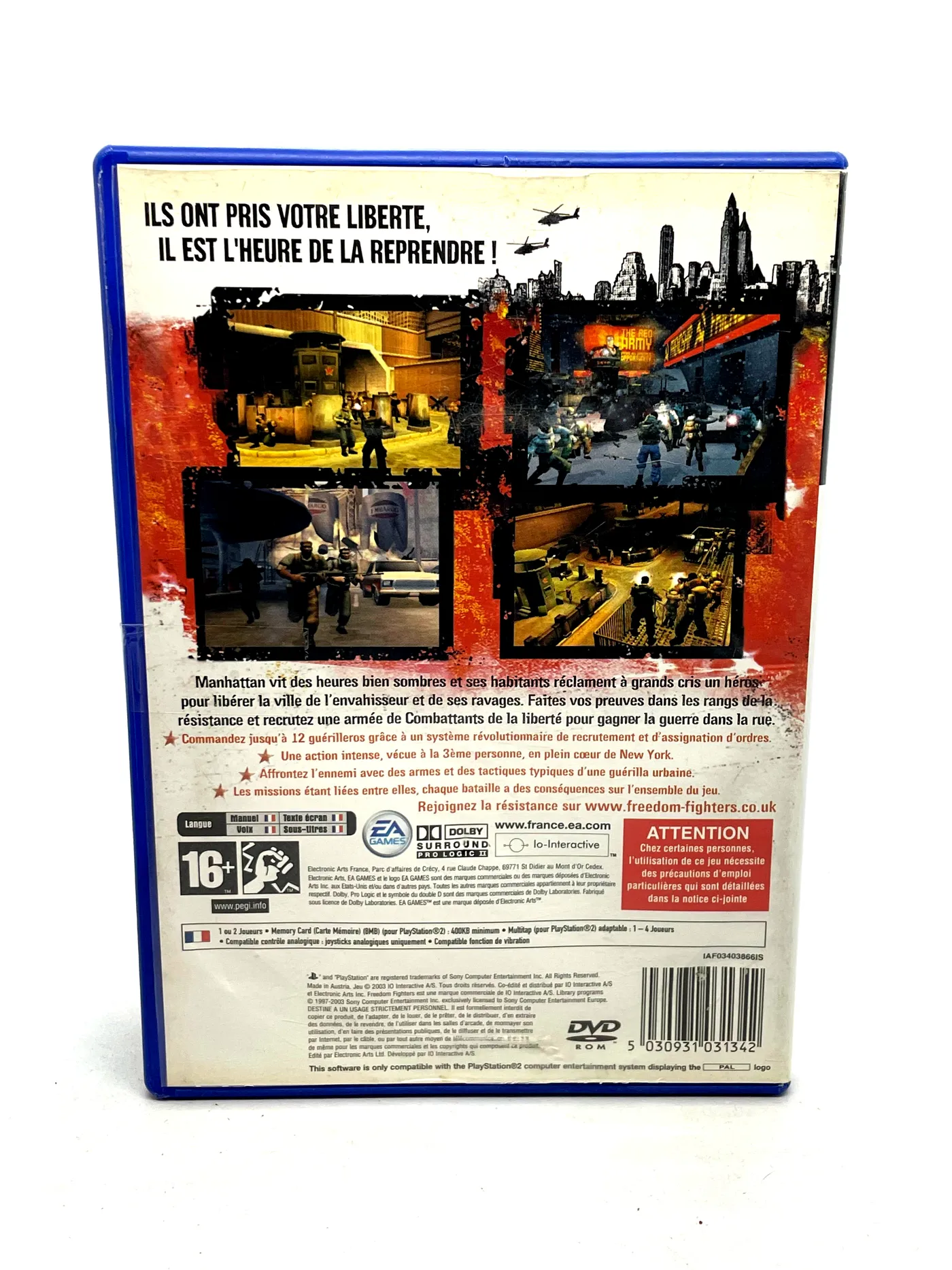 Freedom Fighters PS2 (FR)