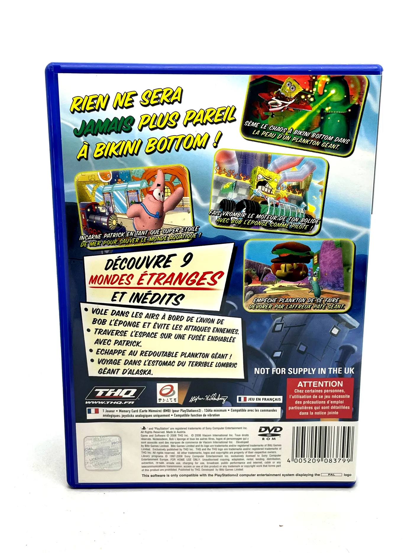 SpongeBob SquarePants Creature from the Krusty Krab PS2, image size:1400x1867