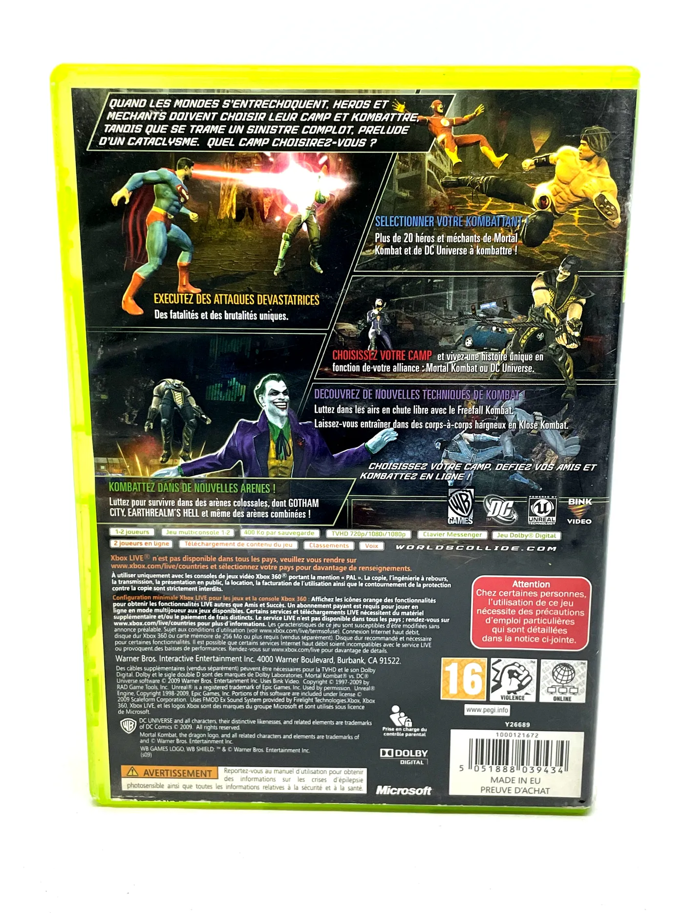 Mortal Kombat vs DC Universe Xbox 360