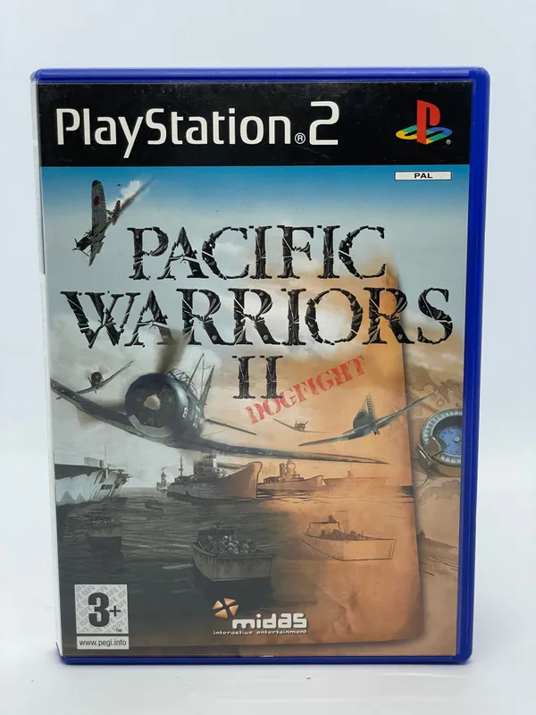 Pacific Warriors Dogfight PS2 Jeu PlayStation 2 : Pacific Warriors II Dogfight ! - Bon état - Complet Jeu Neuf Occasion Playstation 2 Boîtier Manuel