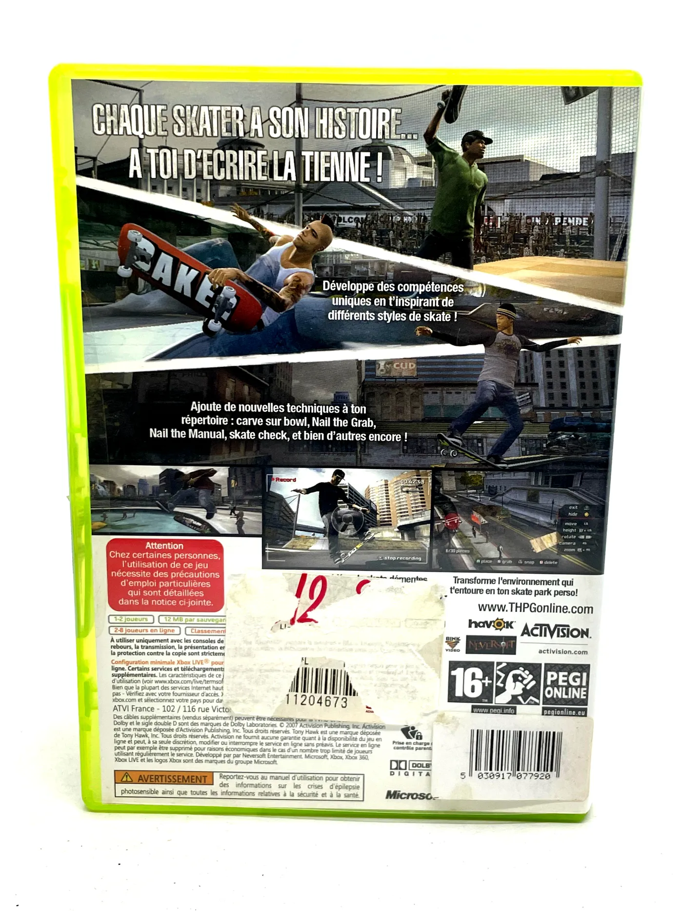 Tony Hawk's Proving Ground Xbox 360