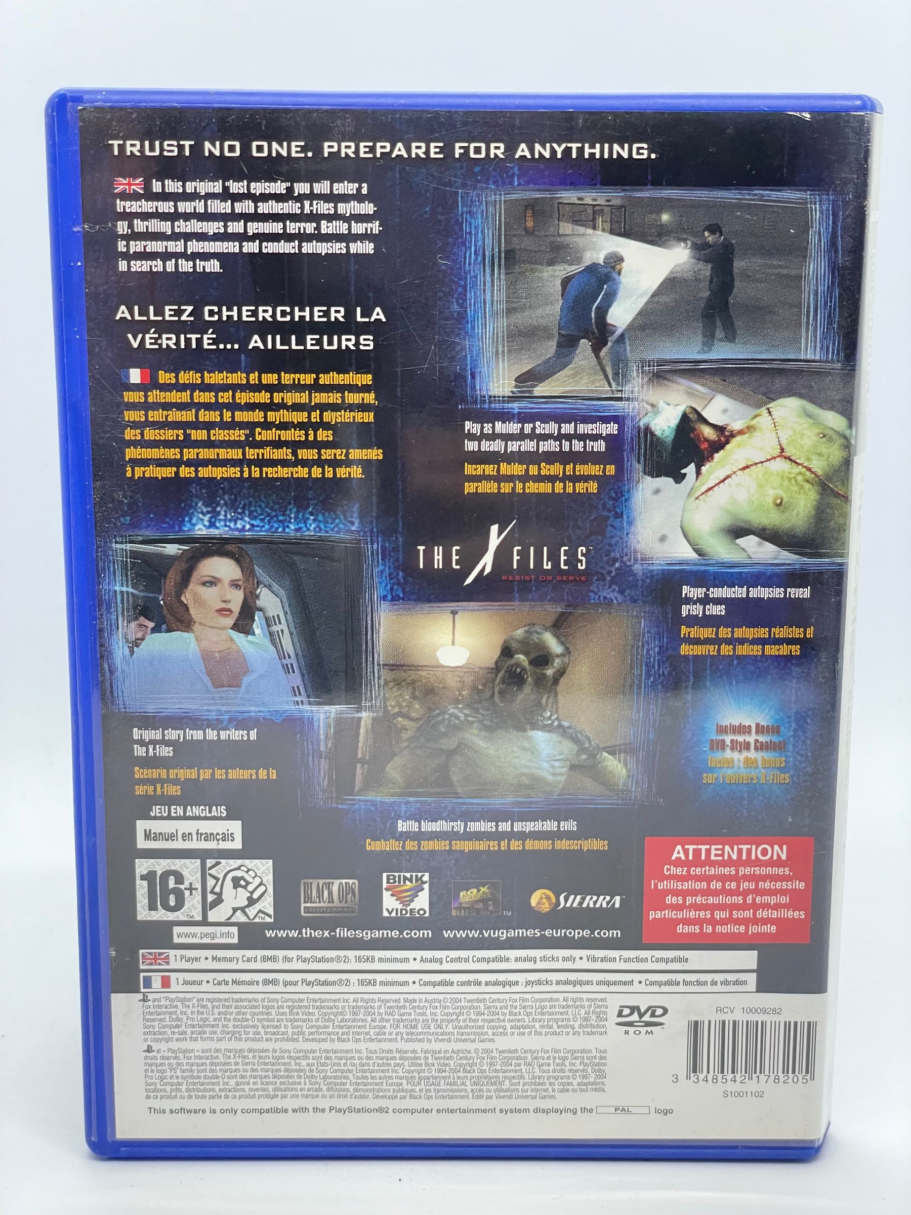 The X-Files Resist or Serve PS2