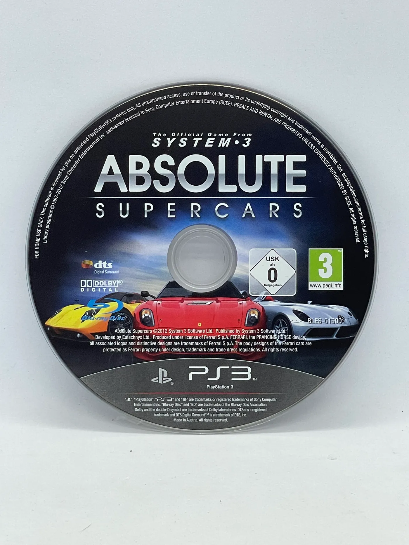 Absolute Supercars PS3 (sama gra)