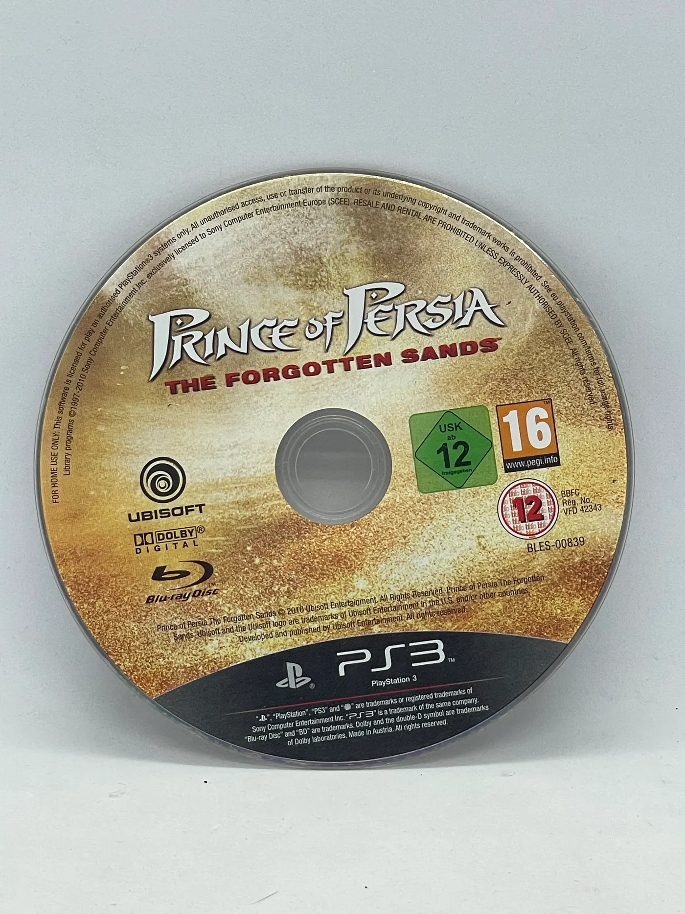 Prince of Persia The Forgotten Sands PS3 (sama gra)