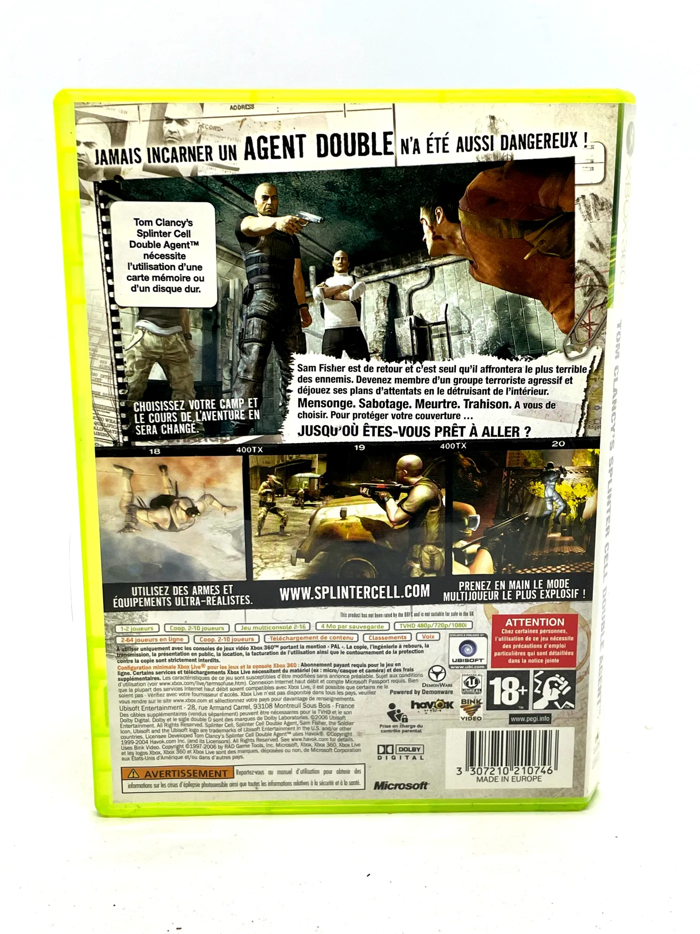 Splinter Cell Double Agent Xbox 360