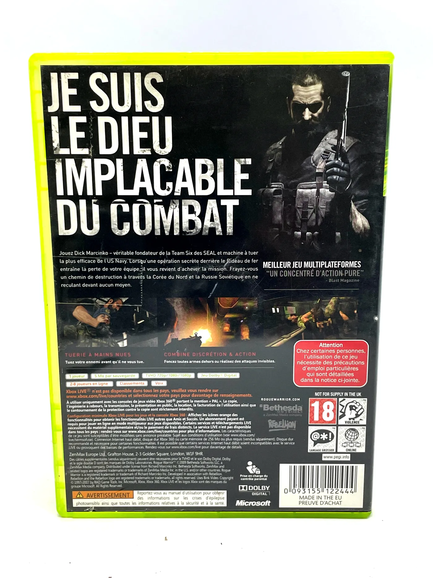 Rogue Warrior Xbox 360