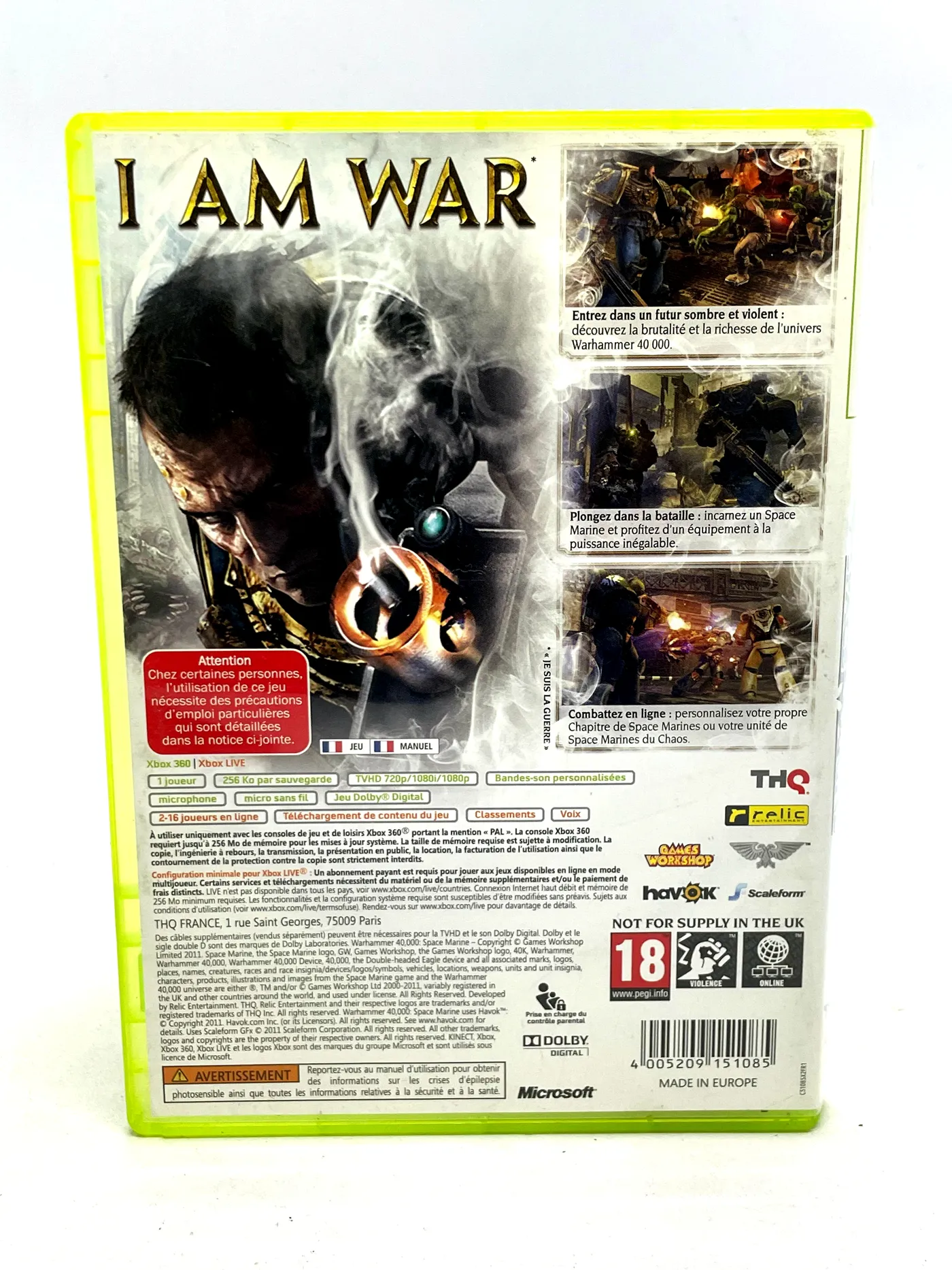 Warhammer 40K Space Marine Xbox 360