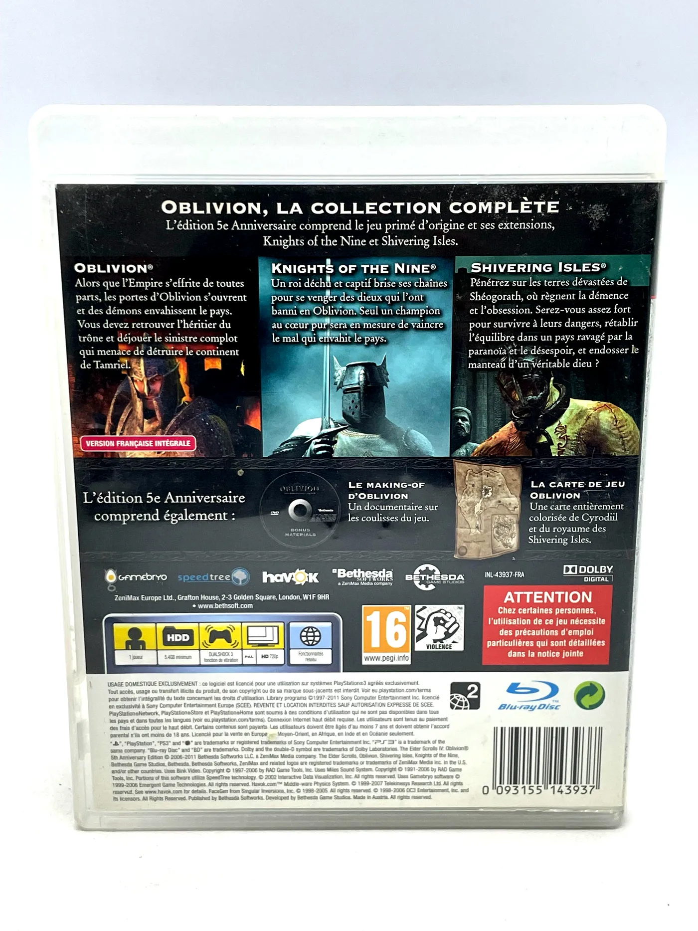 The Elder Scrolls IV Oblivion 5th Anniversary Edition PS3