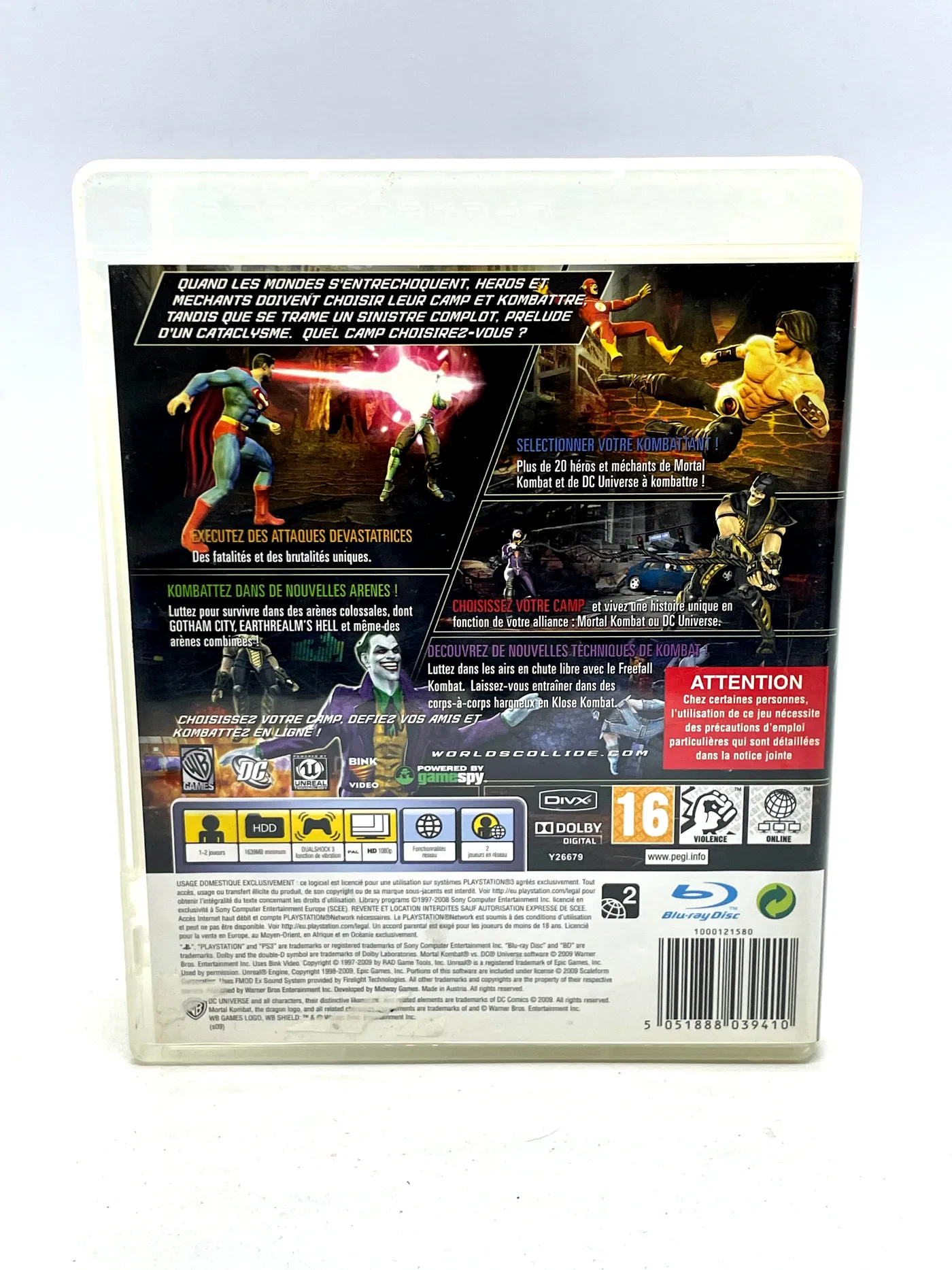 Mortal Kombat vs DC Universe PS3