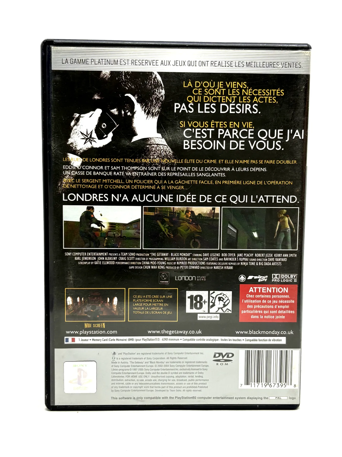 The Getaway Black Monday PS2
