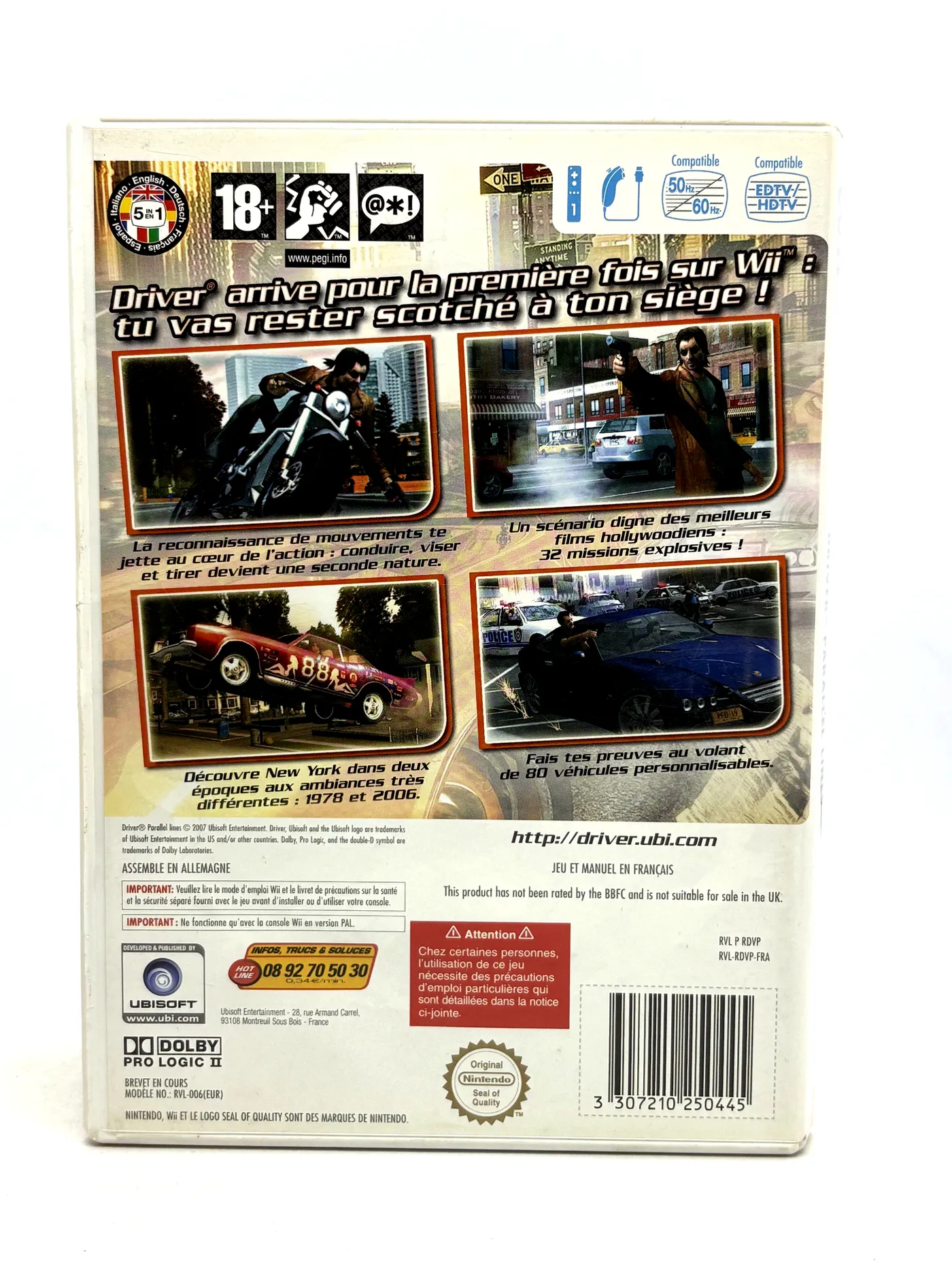 Driver Parallel Lines Nintendo Wii