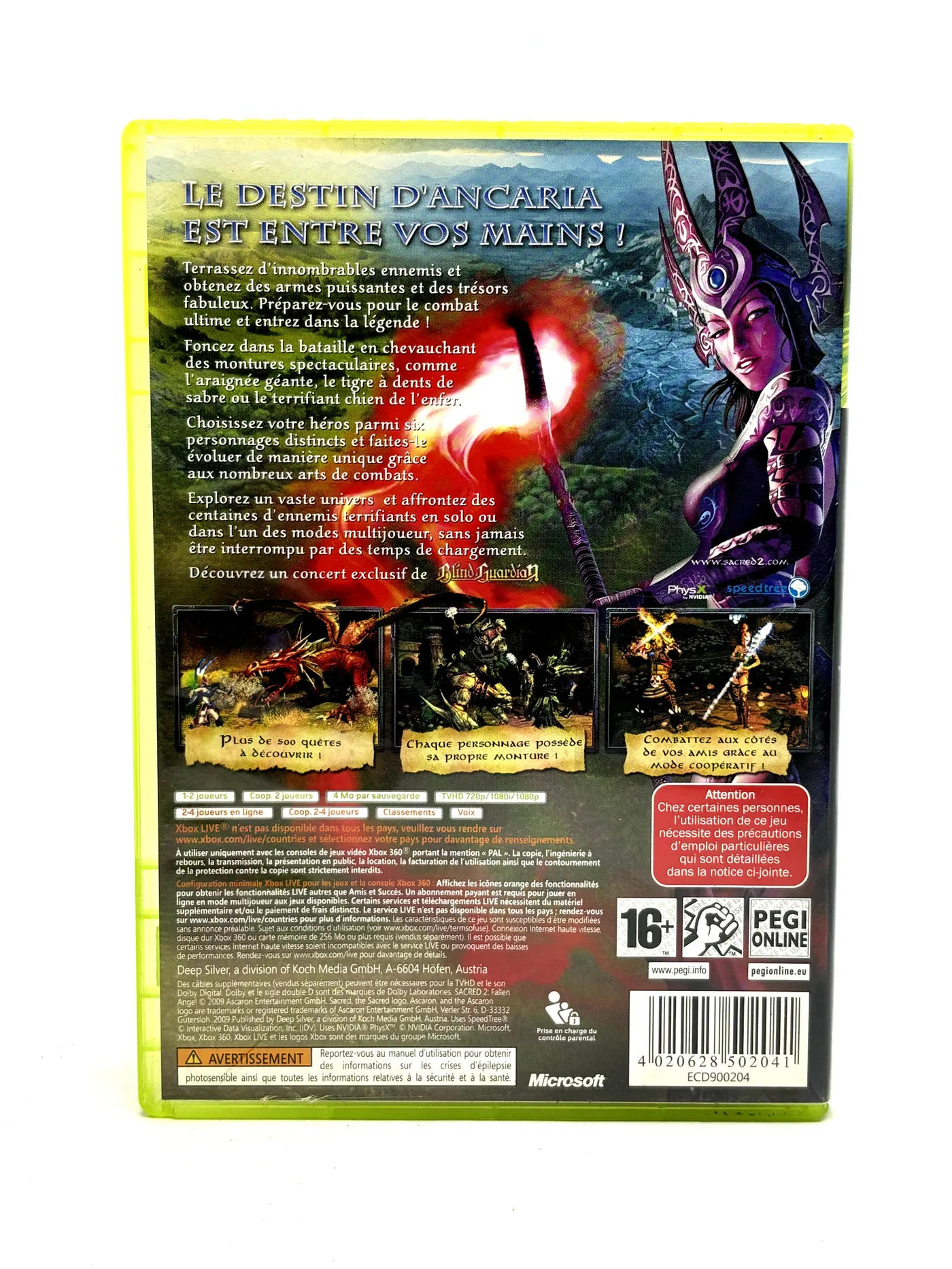 Sacred 2 Fallen Angel Xbox 360